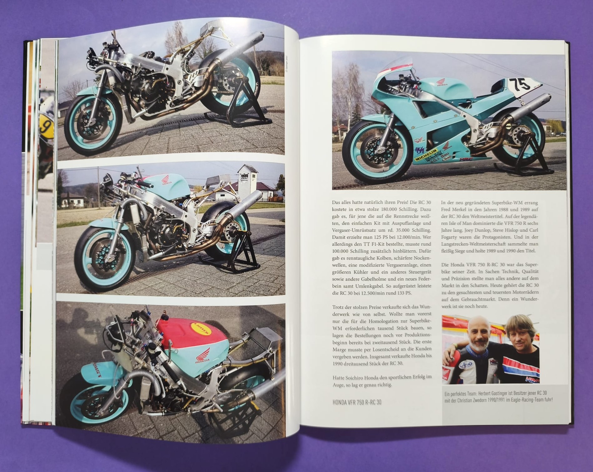 Buch, Legenden des Motorradsports, Christian Zwedorn, Von der Erde bis zum Mond, Honda Cup 