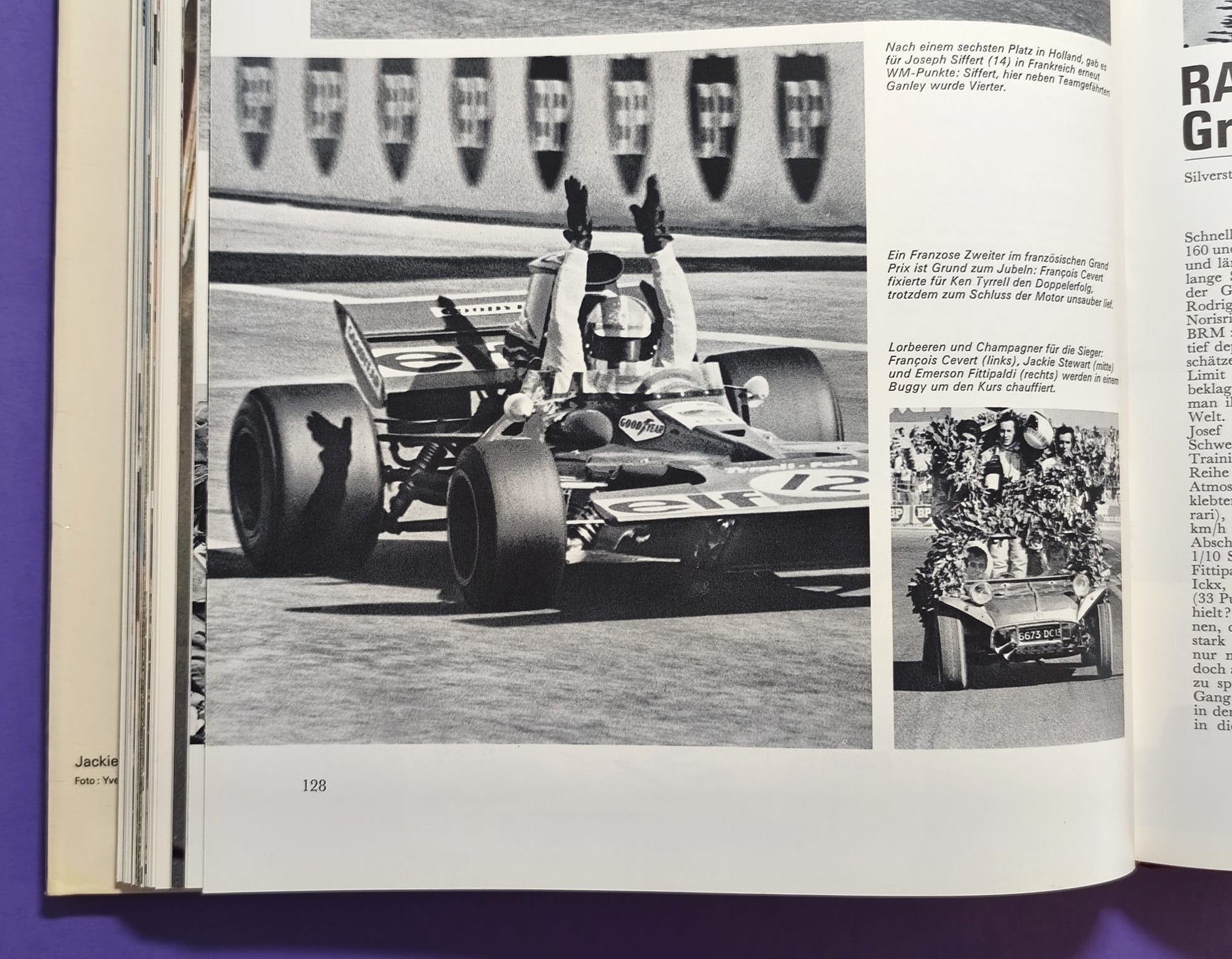 altes Buch, Auto Jahr 1971-1972, Nr. 19, Alfa Sud & Tipo 33, Alpine 110 & 310, BMW, Citroen, Lamborghini Miura, Lotus, Ferrari, Matra, Monteverdi, Porsche 917,.. Formel 1, 2, LeMans, Rallye, Indy Car, CanAm,.. Cevert, Stewart, Siffert, Peterson,..