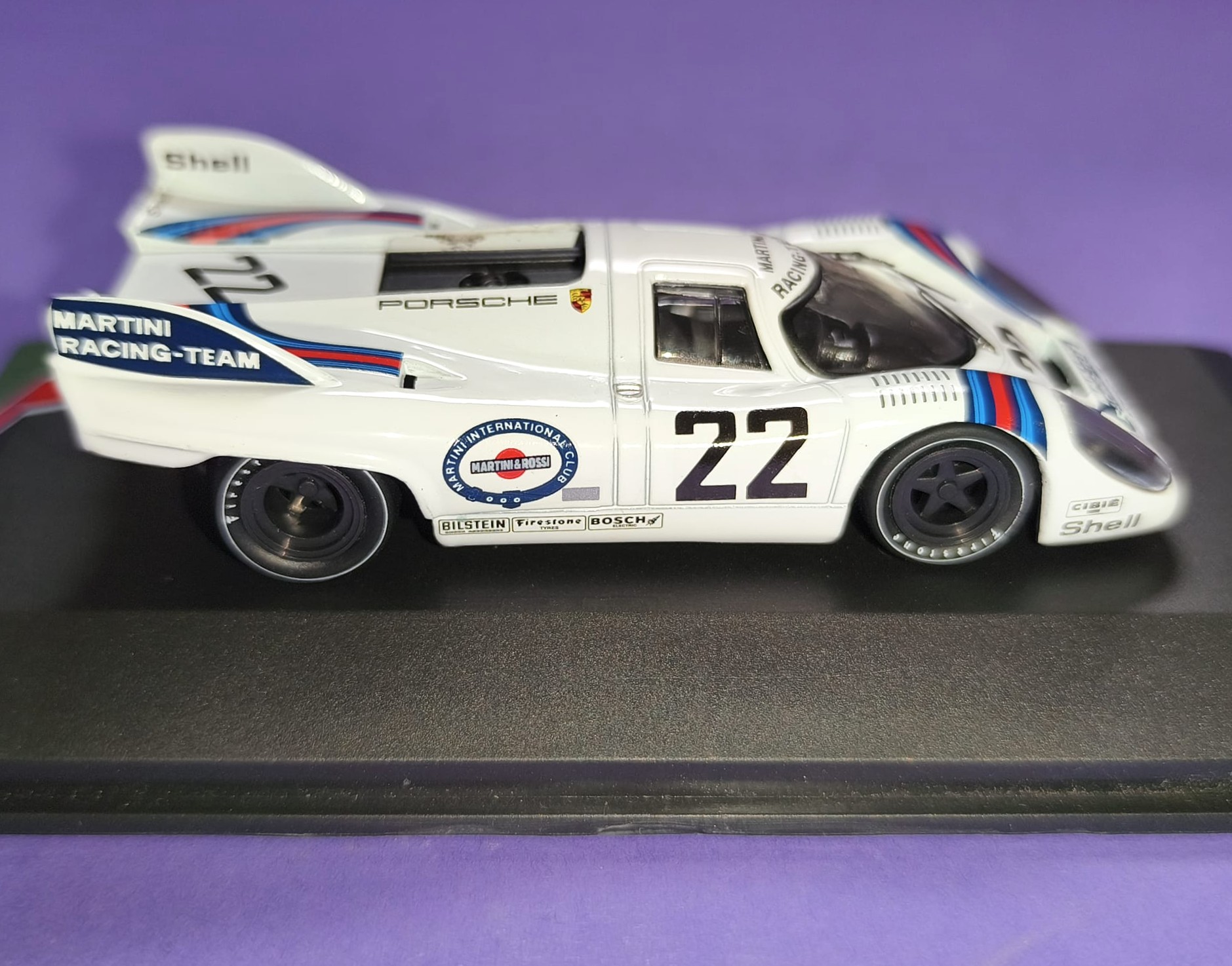 Modellauto 1:43 NEU, Martini Porsche 917K, Sieger 24h LeMans 1971, Helmut Marko, Gijs van Lennep, in Plexiglas und Kartonbox. 