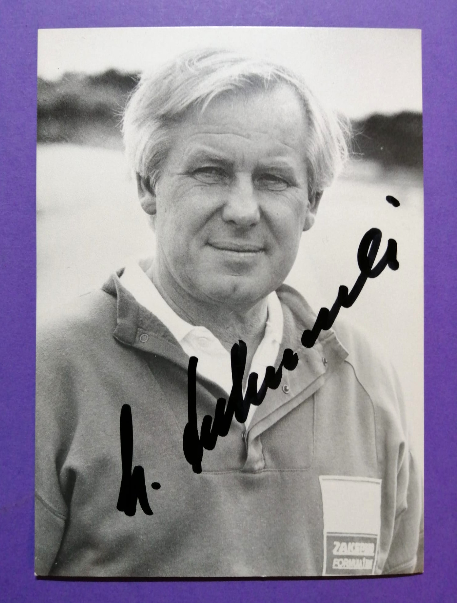 Original Autogramm, Erich Zakowski, Besitzer Zakspeed Formel 1 Grand Prix 80er 90er Jahre, alte Karte 10x15cm