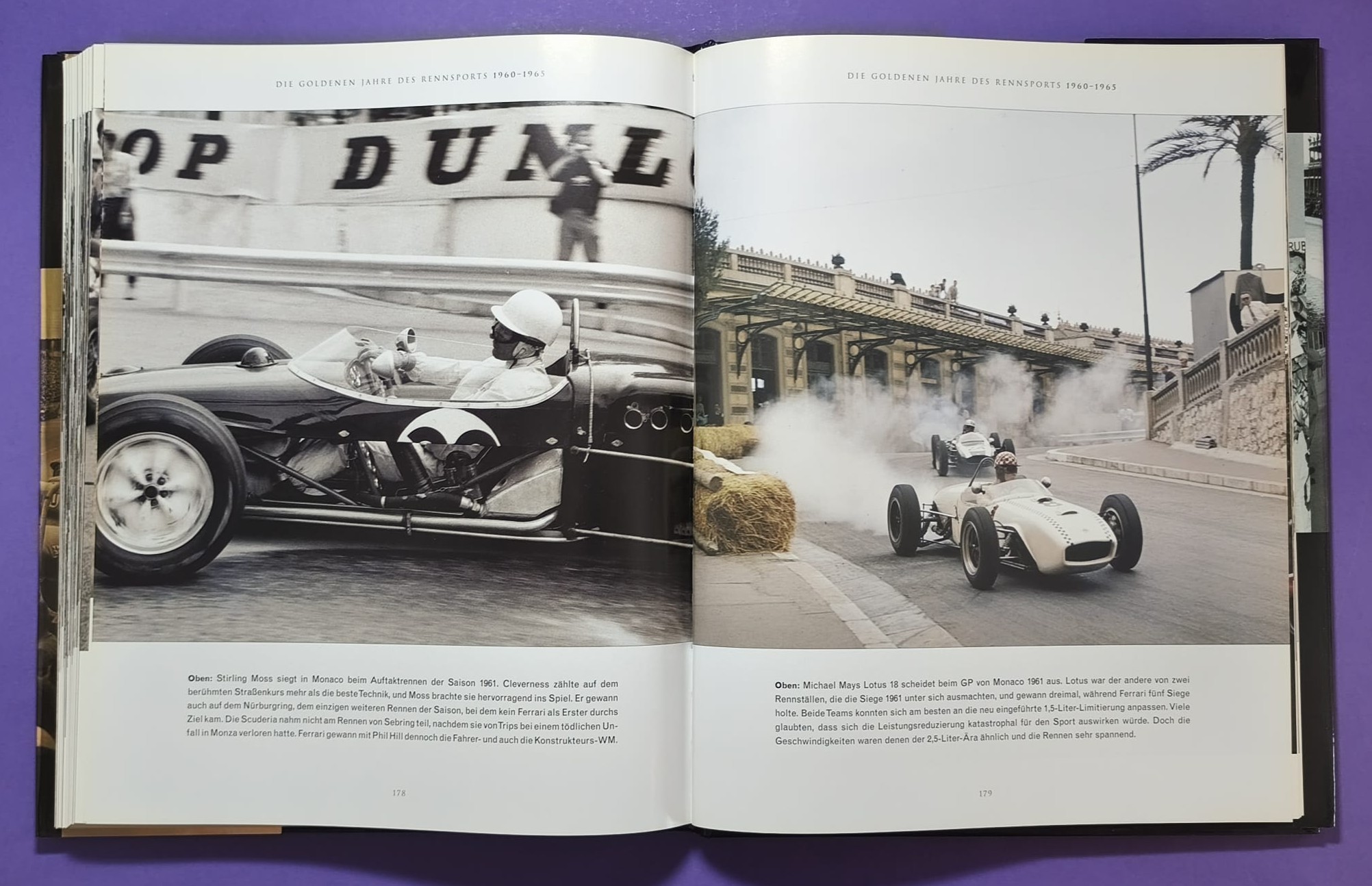 Buch, Das goldene Zeitalter des Rennsports 1920 bis 1965, die Autos, die Rennen, die Fahrer, Formel 1 Grand Prix, 24h LeMans, Ferrari, Mercedes,..