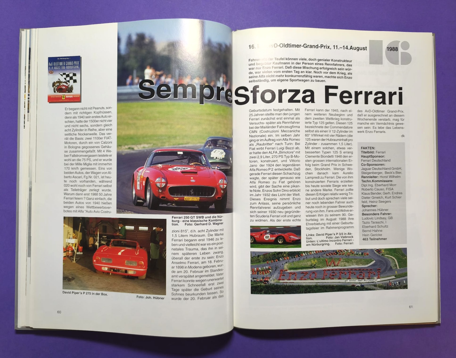 altes Buch, 25 Jahre AvD Oldtimer Grand Prix Nürburgring