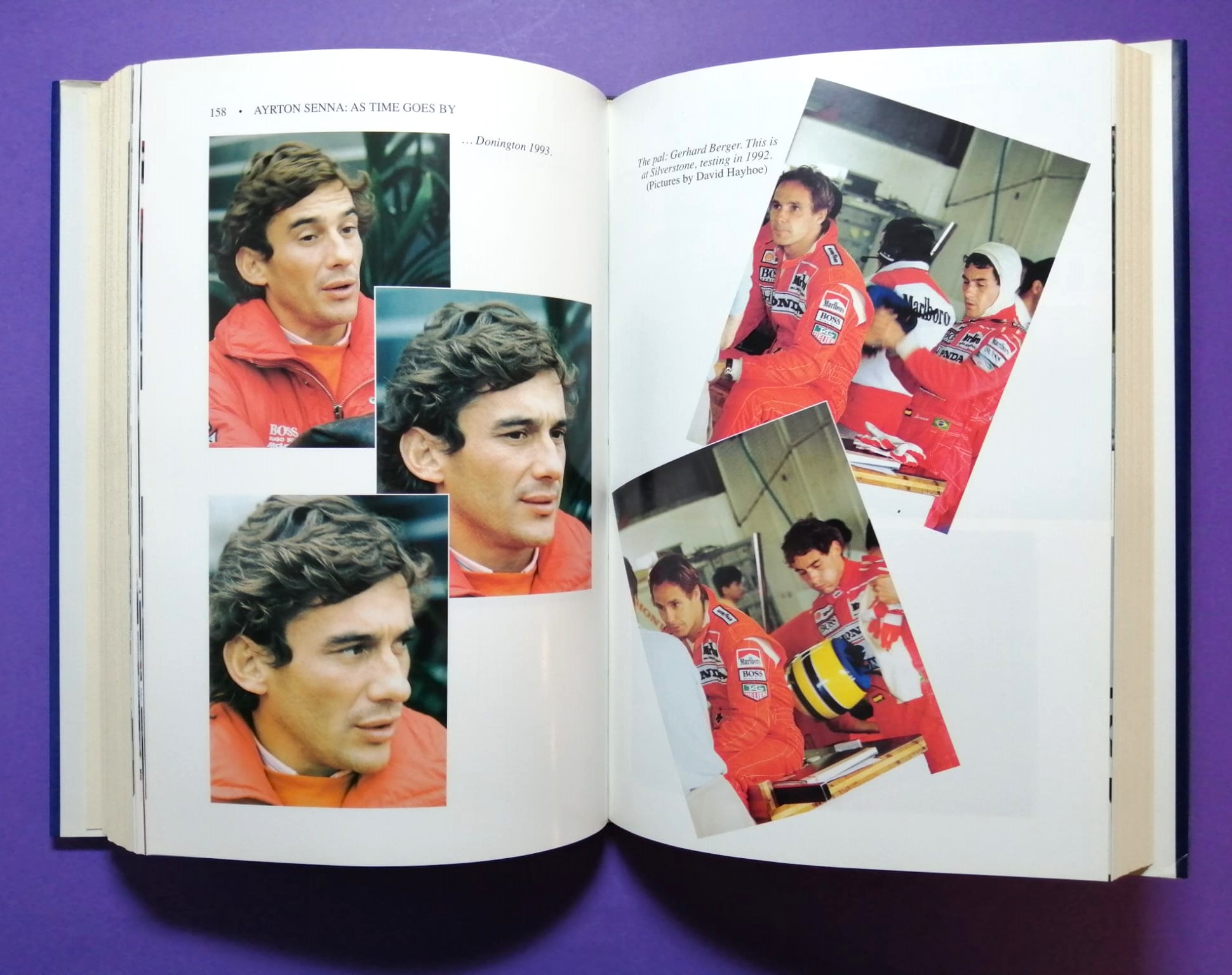 altes Buch, Ayrton Senna, As time goes by, Formel 1 Grand Prix Weltmeister, McLaren, 304 Seiten, ENGLISCH!!