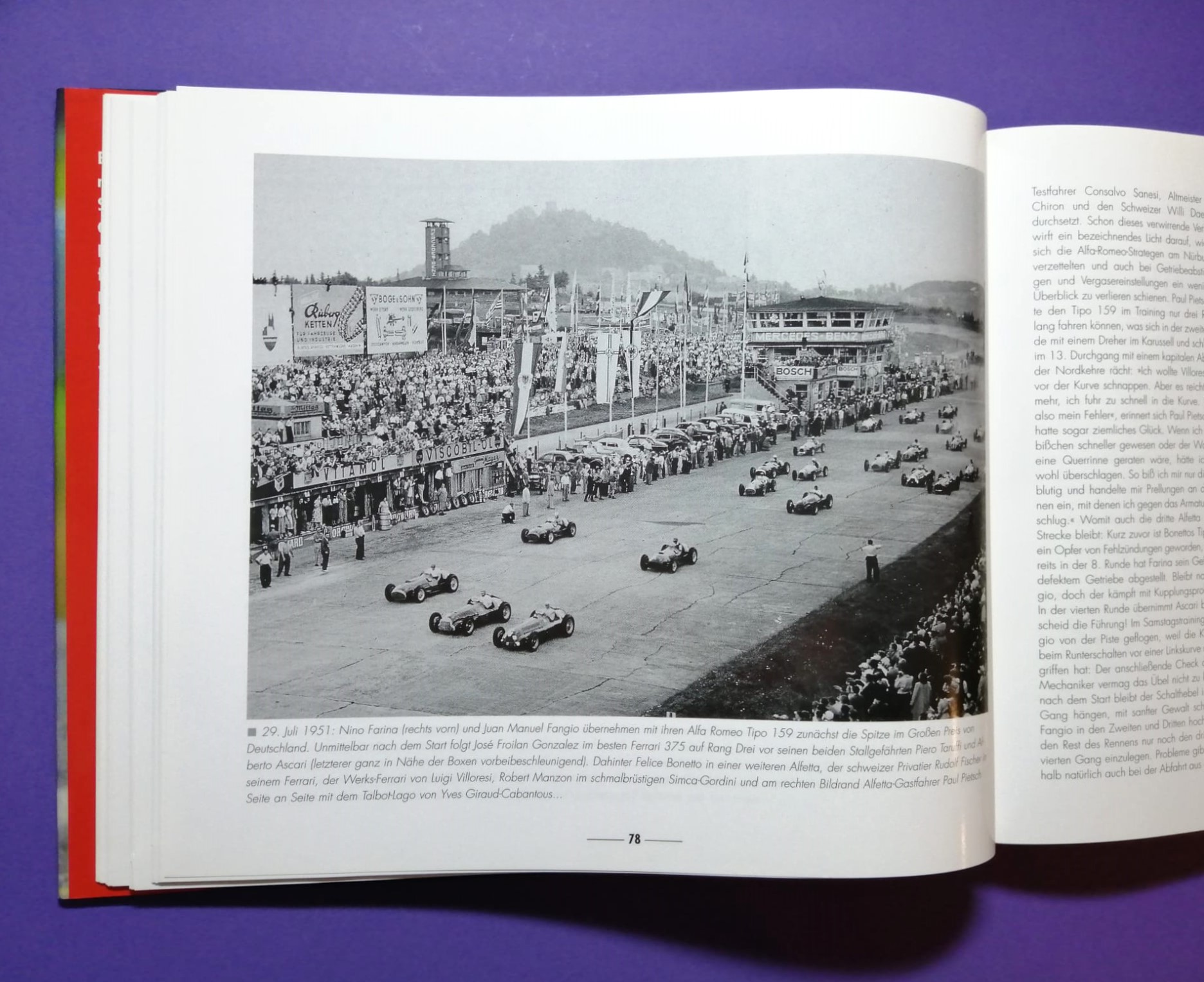 altes Buch, Grand Prix 70 Jahre Großer Preis von Deutschland, 1926 bis 1997, Avus, Solitude, Nürburgring, Hockenheimring, Formel 1, Rindt, Lauda, Berger, Clark, Cevert, Schumacher, Winkelhock, Zakspeed,..
