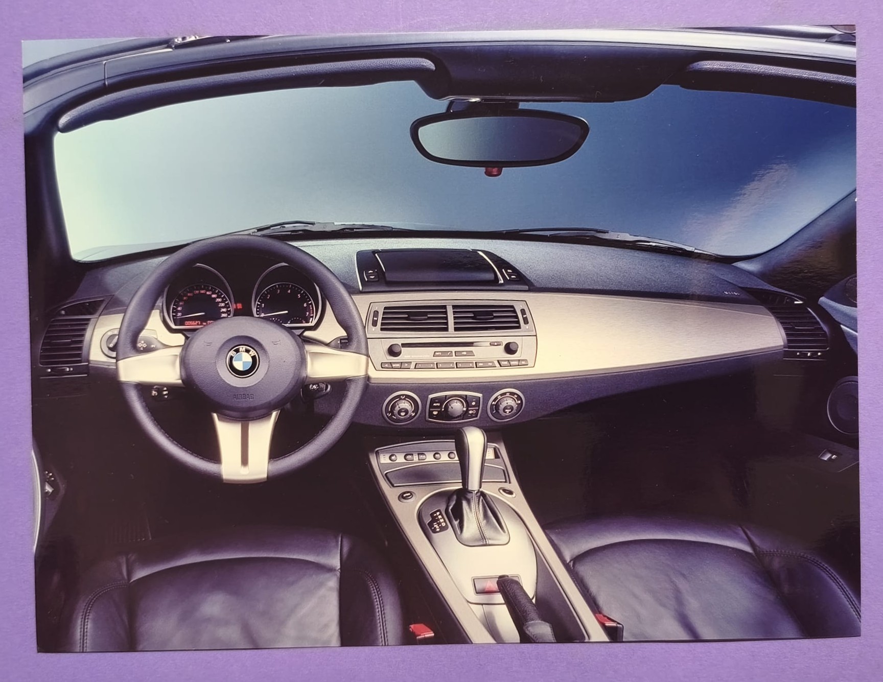 5 Stück alte Werks Pressefotos, BMW Z4 Roadster Cabrio, 2002, 18x24cm