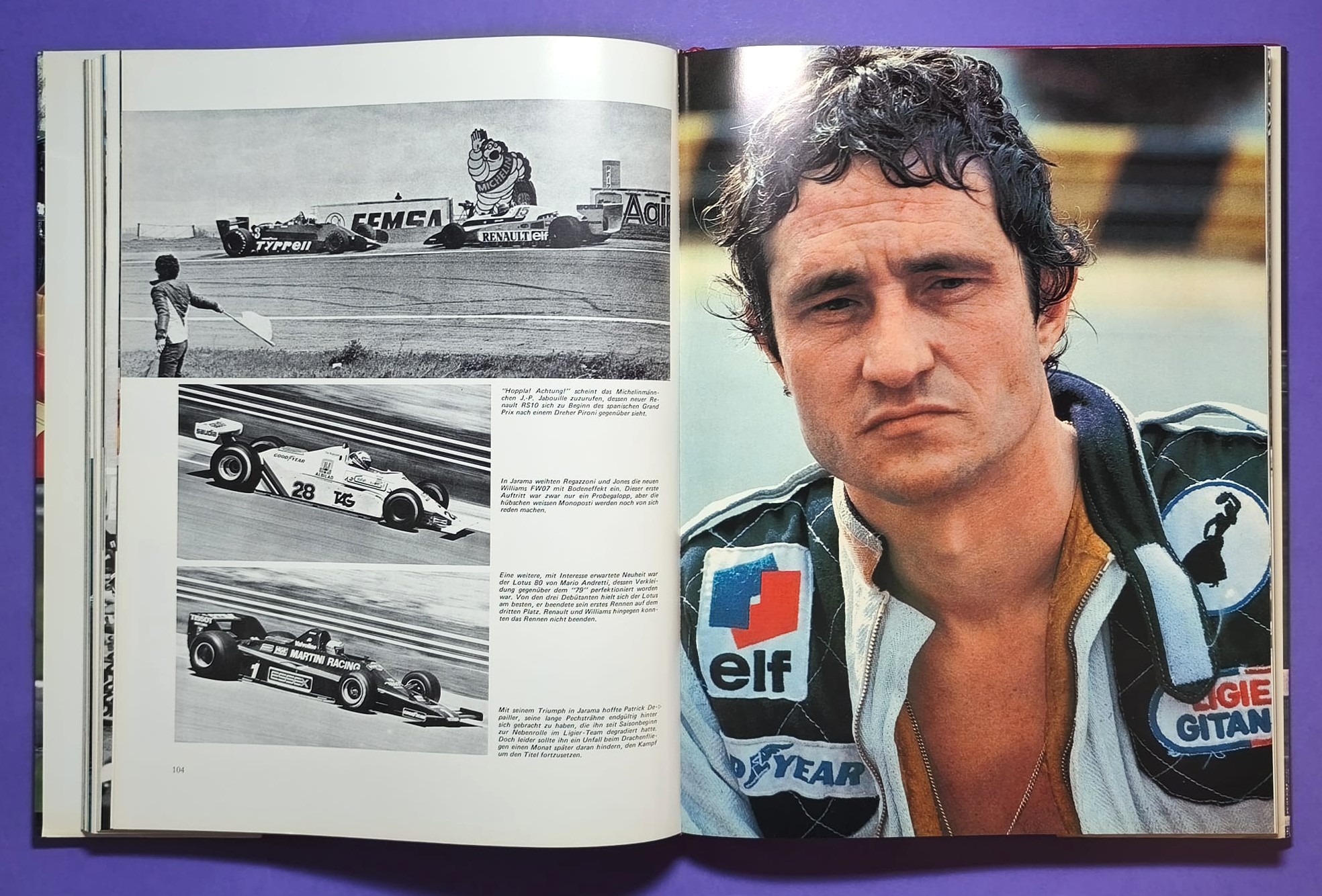 altes Buch, Auto Jahr 1979-1980, Nr. 27, BMW M1 Procar, Lancia Beta, Mazda, Mercedes, Rallye, Fiat Abarth 131, Renault R5, Porsche,.. Formel 1, 2, 3, LeMans, USA,.. Scheckter, Villeneuve, Lauda,.. Ferrari, Ligier, Lotus, Renault, Wolf,..