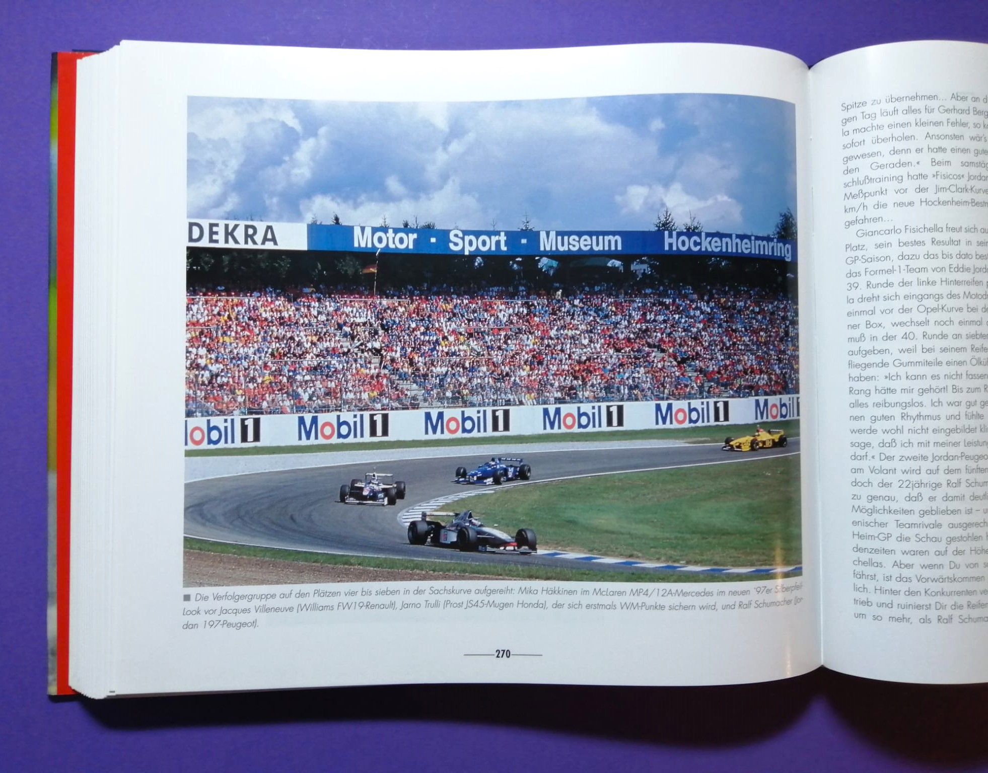 altes Buch, Grand Prix 70 Jahre Großer Preis von Deutschland, 1926 bis 1997, Avus, Solitude, Nürburgring, Hockenheimring, Formel 1, Rindt, Lauda, Berger, Clark, Cevert, Schumacher, Winkelhock, Zakspeed,..