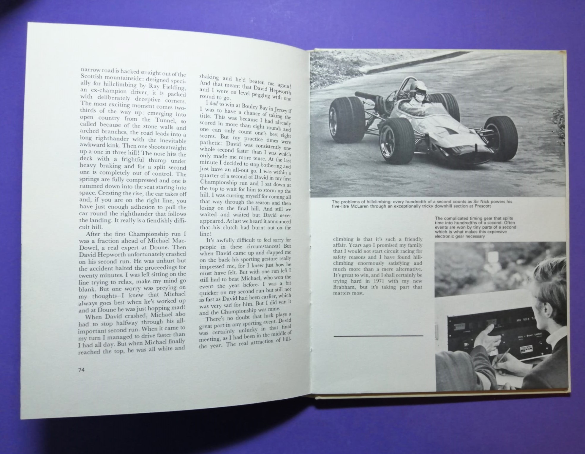 altes Buch, Motor Racing, The International Way, Nr. 2, Jochen Rindt, Gold Leaf Lotus Formel 1, 24h LeMans, Matra, Porsche 917, Mini, Jackie Stewart,.. Englisch!