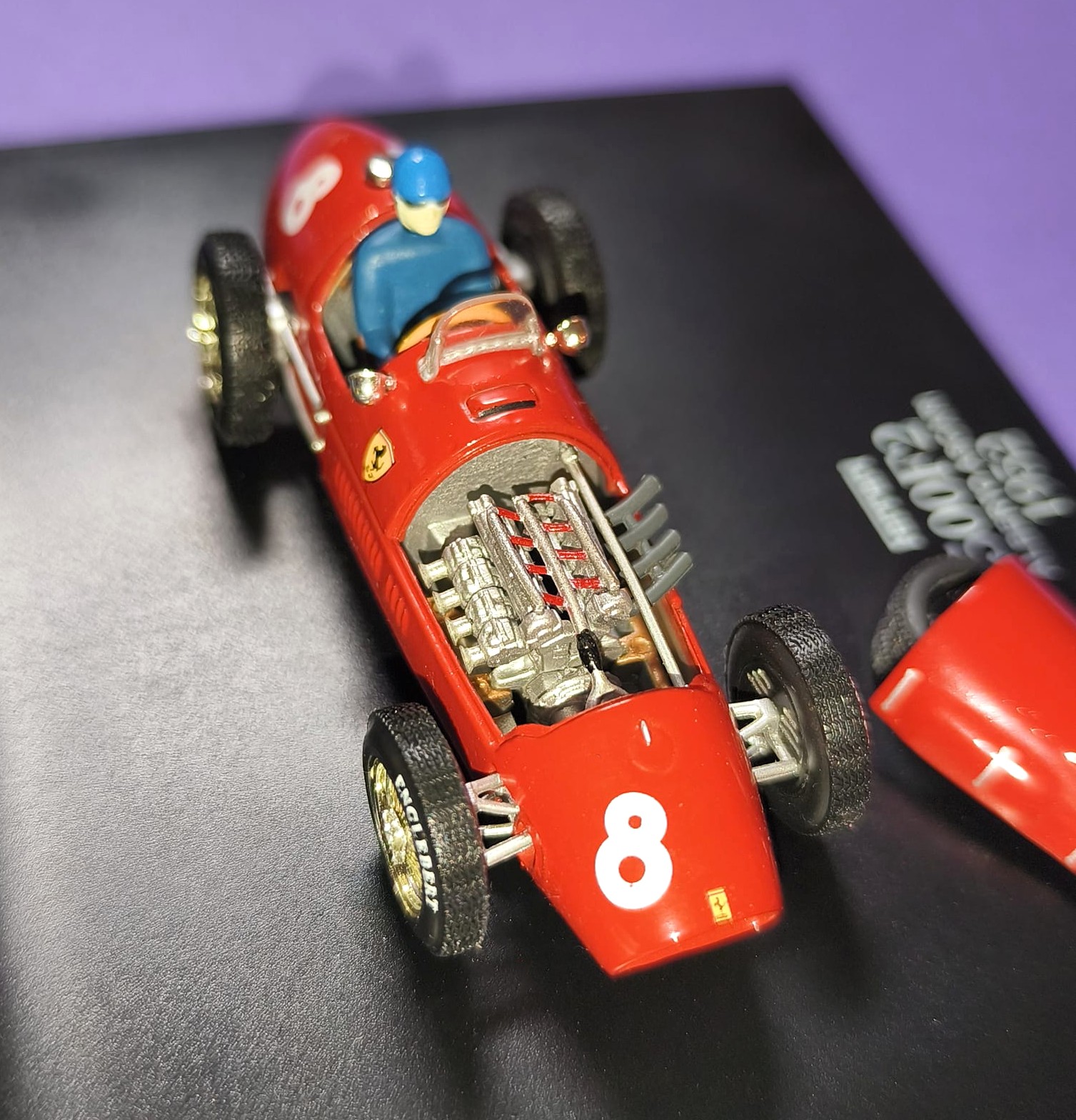 RARITÄT! altes Modellauto 1:43 La Storia, Alberto Ascari, Ferrari 500 F2, Formel 1 Grand Prix 1952