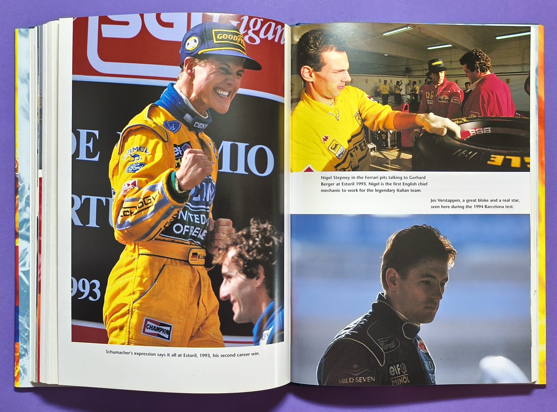 altes Buch, The Mechanics´s Tale, Life in the Pit Lanes of Formula One, Grand Prix 1988 bis 1996, Schumacher, Piquet, Benetton,..