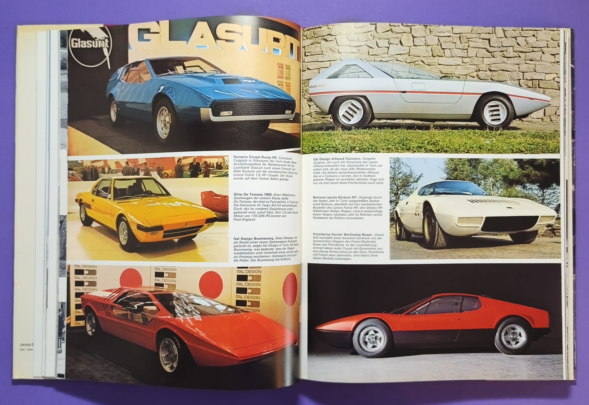 altes Buch, Auto Jahr 1971-1972, Nr. 19, Alfa Sud & Tipo 33, Alpine 110 & 310, BMW, Citroen, Lamborghini Miura, Lotus, Ferrari, Matra, Monteverdi, Porsche 917,.. Formel 1, 2, LeMans, Rallye, Indy Car, CanAm,.. Cevert, Stewart, Siffert, Peterson,..