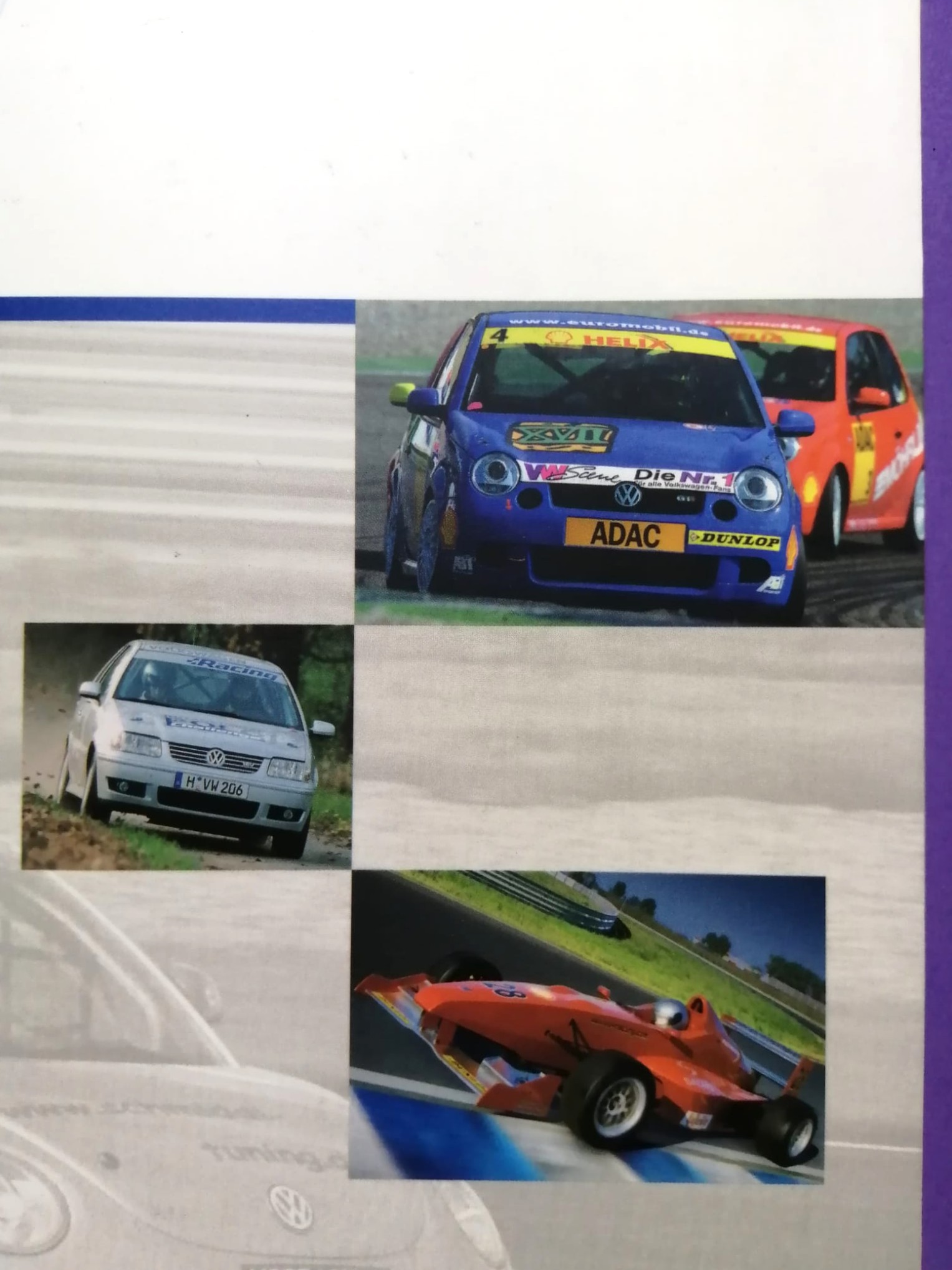 alte Pressemappe, Volkswagen Racing, Polo Super 1600 Rallye 2002, Kleinschmidt, Depping, Pons, Gottschalk Englisch!  