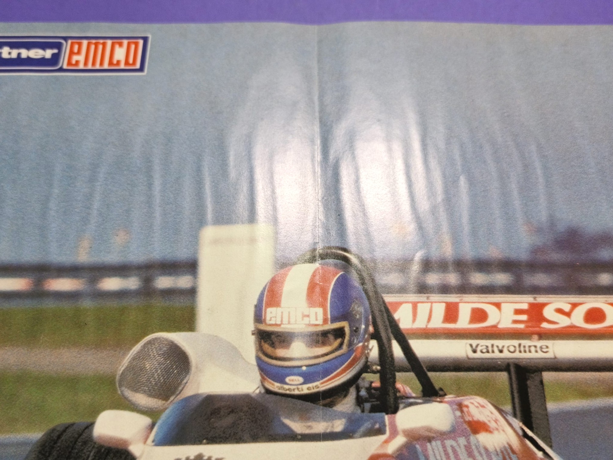 RARITÄT! altes Poster, Jo Gartner, Spirit BMW, Formel 2 1983, 29x42cm