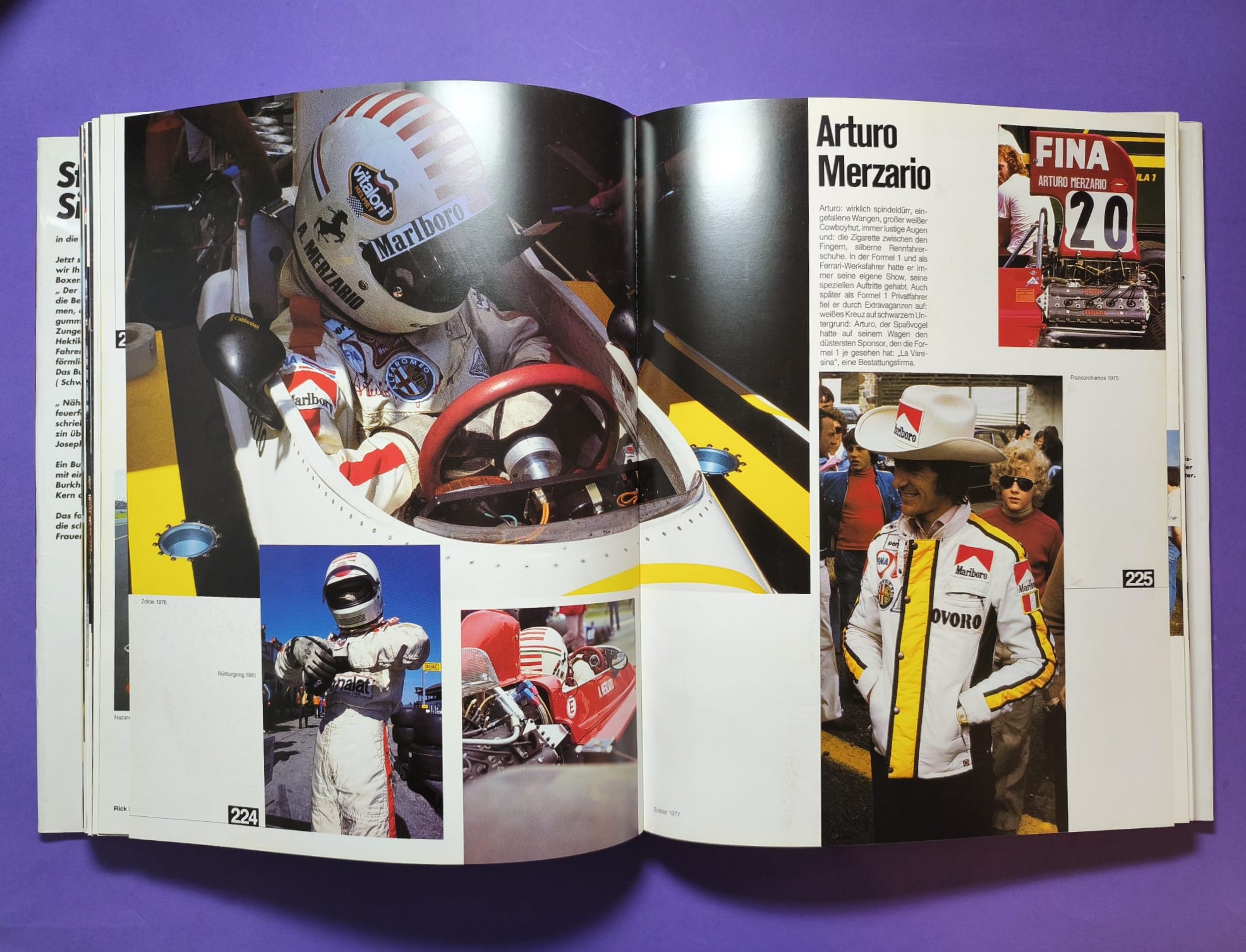 altes dickes großes TOP Buch 180 Rennfahrer, Formel 1, 3, Indy, Nascar, Lauda, Berger, Gartner, Senna,.. 381 Seiten