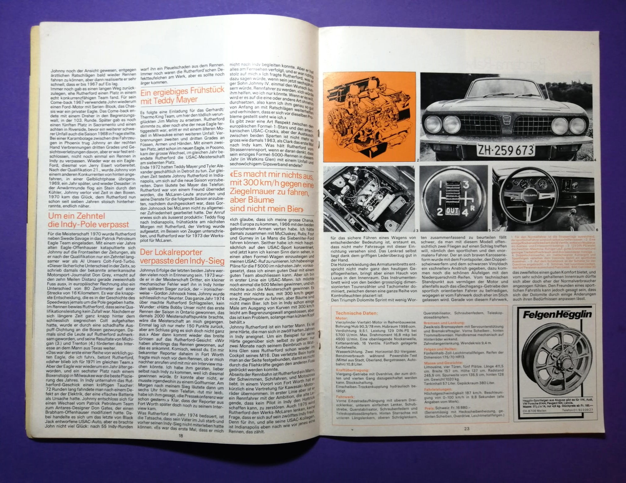 alte Zeitschrift Magazin Powerslide, 02/1975, OHNE Mittelposter!!