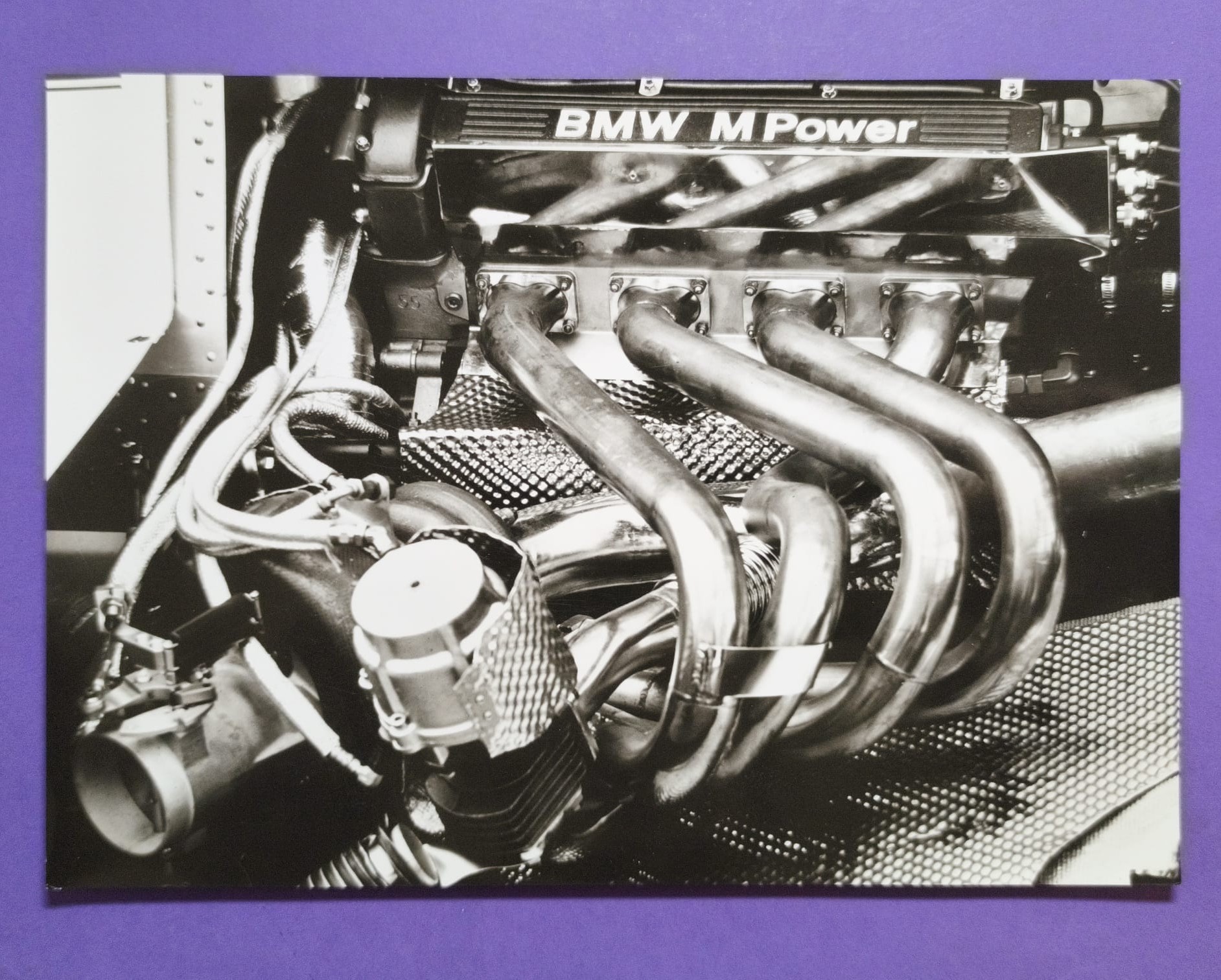 altes Presse Werksfoto, BMW Formel 1 Motor 80er Jahre, 17x24cm