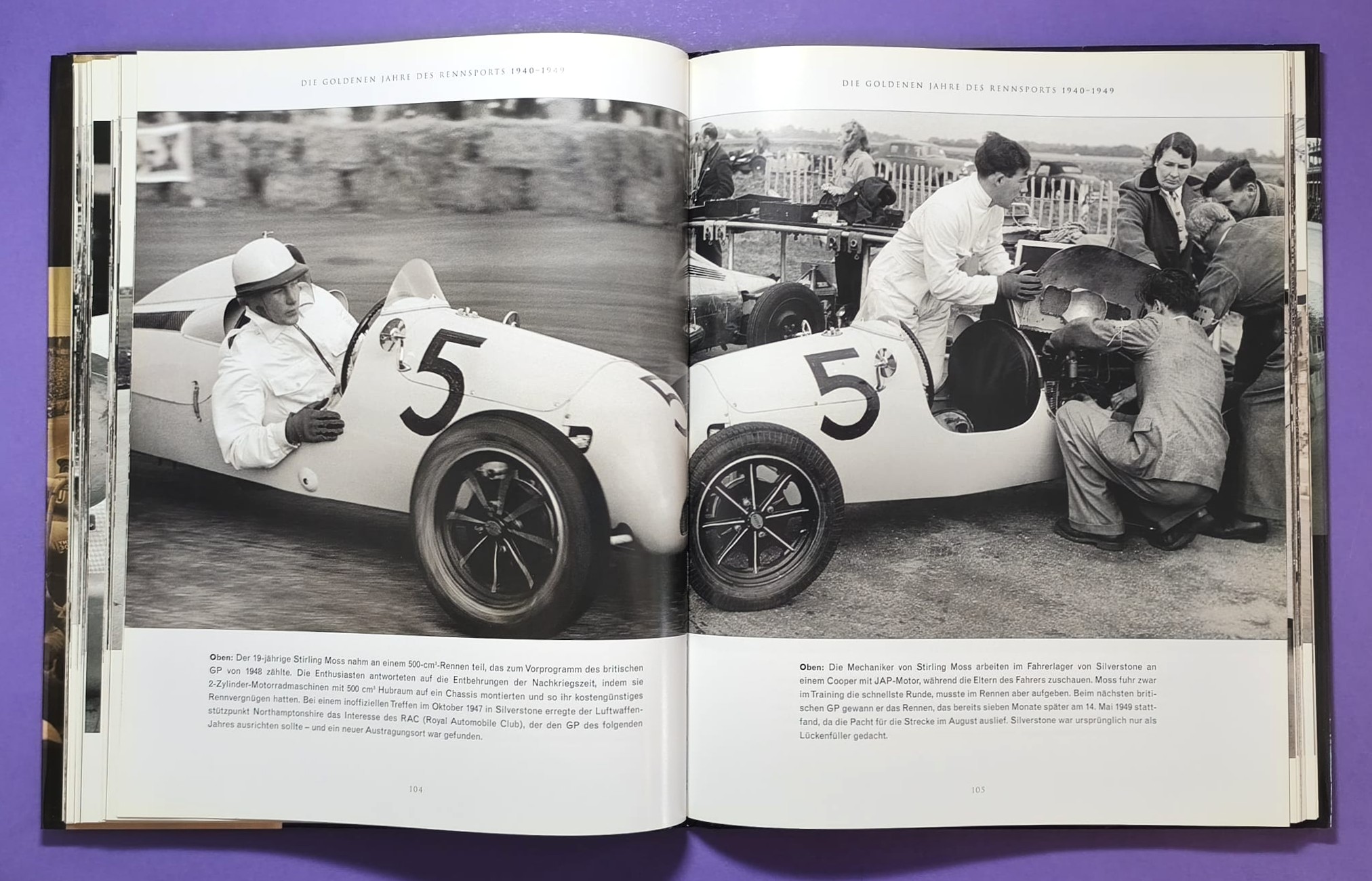 Buch, Das goldene Zeitalter des Rennsports 1920 bis 1965, die Autos, die Rennen, die Fahrer, Formel 1 Grand Prix, 24h LeMans, Ferrari, Mercedes,..