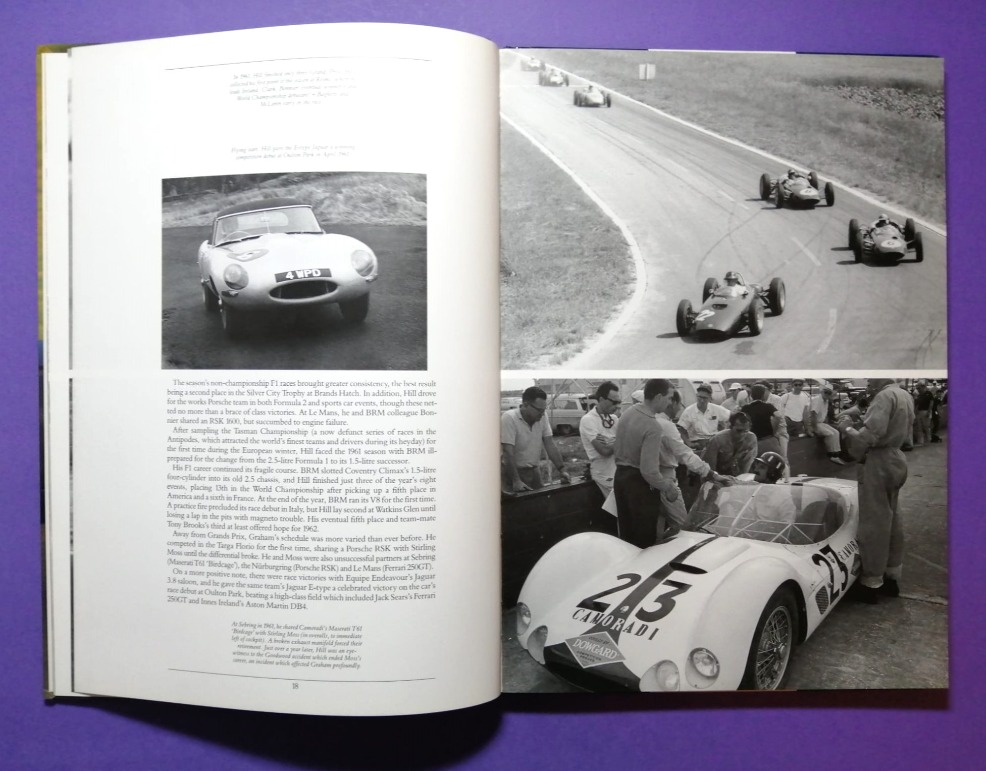 altes Buch, Graham Hill, Formel 1 Grand Prix Weltmeister, BRM, Lotus,.. Englisch!