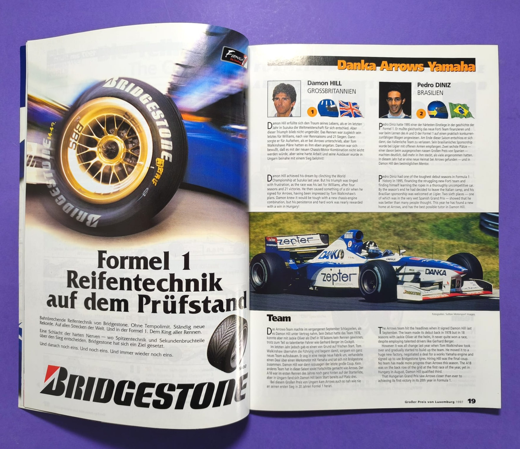 Offizielles Rennprogramm, Formel 1 Grand Prix Europa Nürburgring 1997, Prost GP, Michael Schumacher Ferrari,..