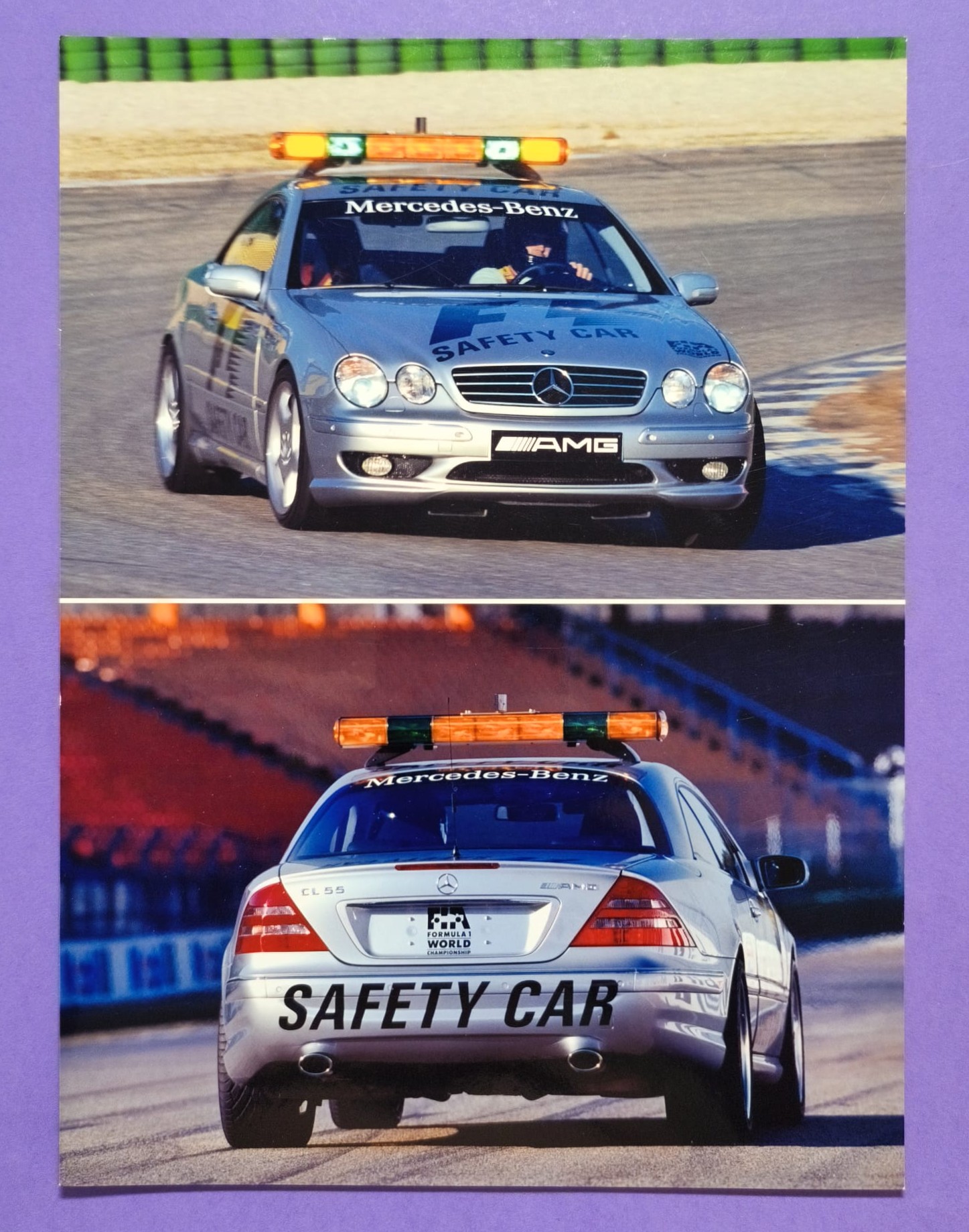 altes Presse Werksfoto, Safety Car, Mercedes Benz CL55 AMG, Formel 1 Grand Prix 2000er Jahre, 18x24cm