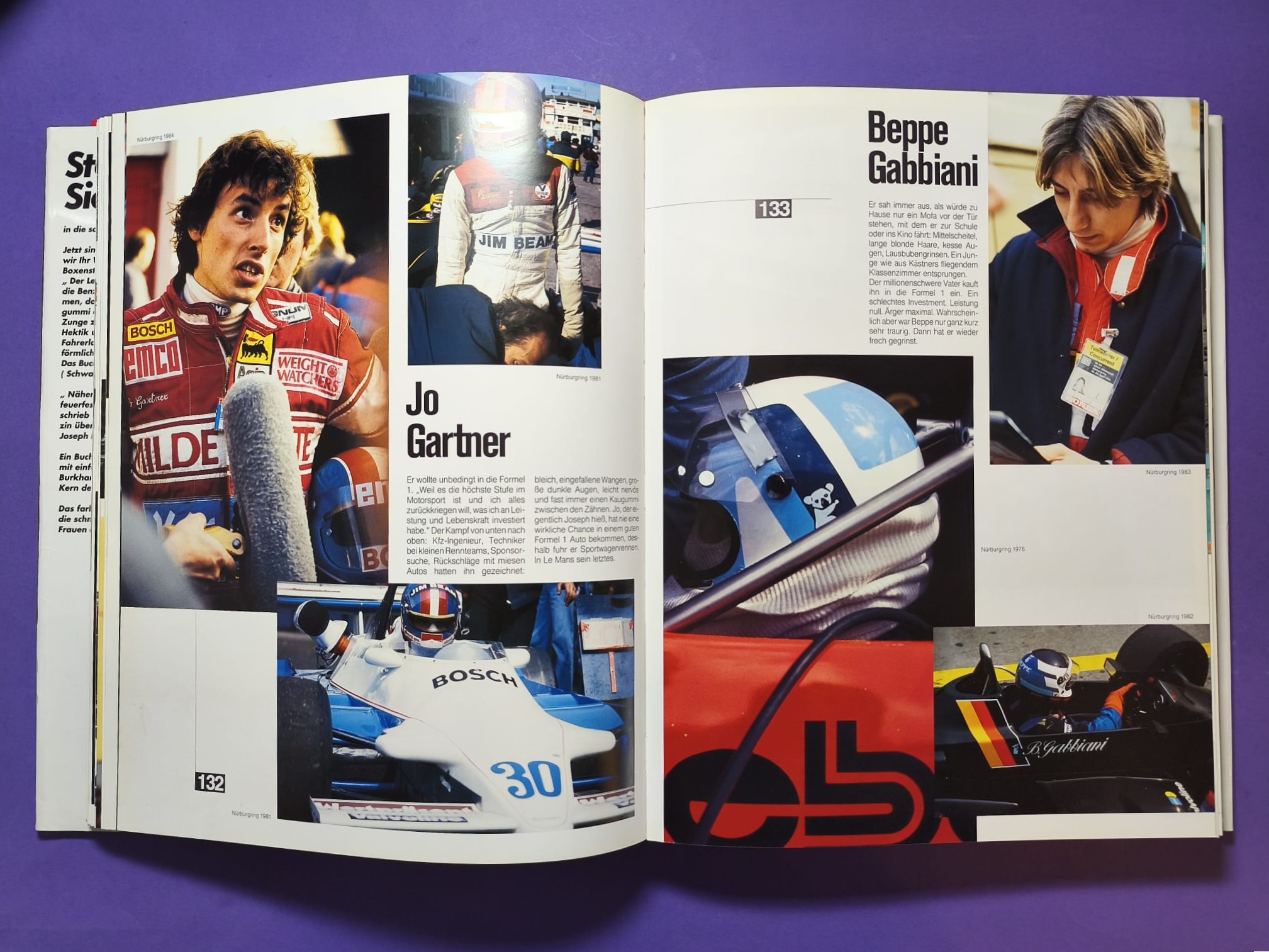 altes dickes großes TOP Buch 180 Rennfahrer, Formel 1, 3, Indy, Nascar, Lauda, Berger, Gartner, Senna,.. 381 Seiten