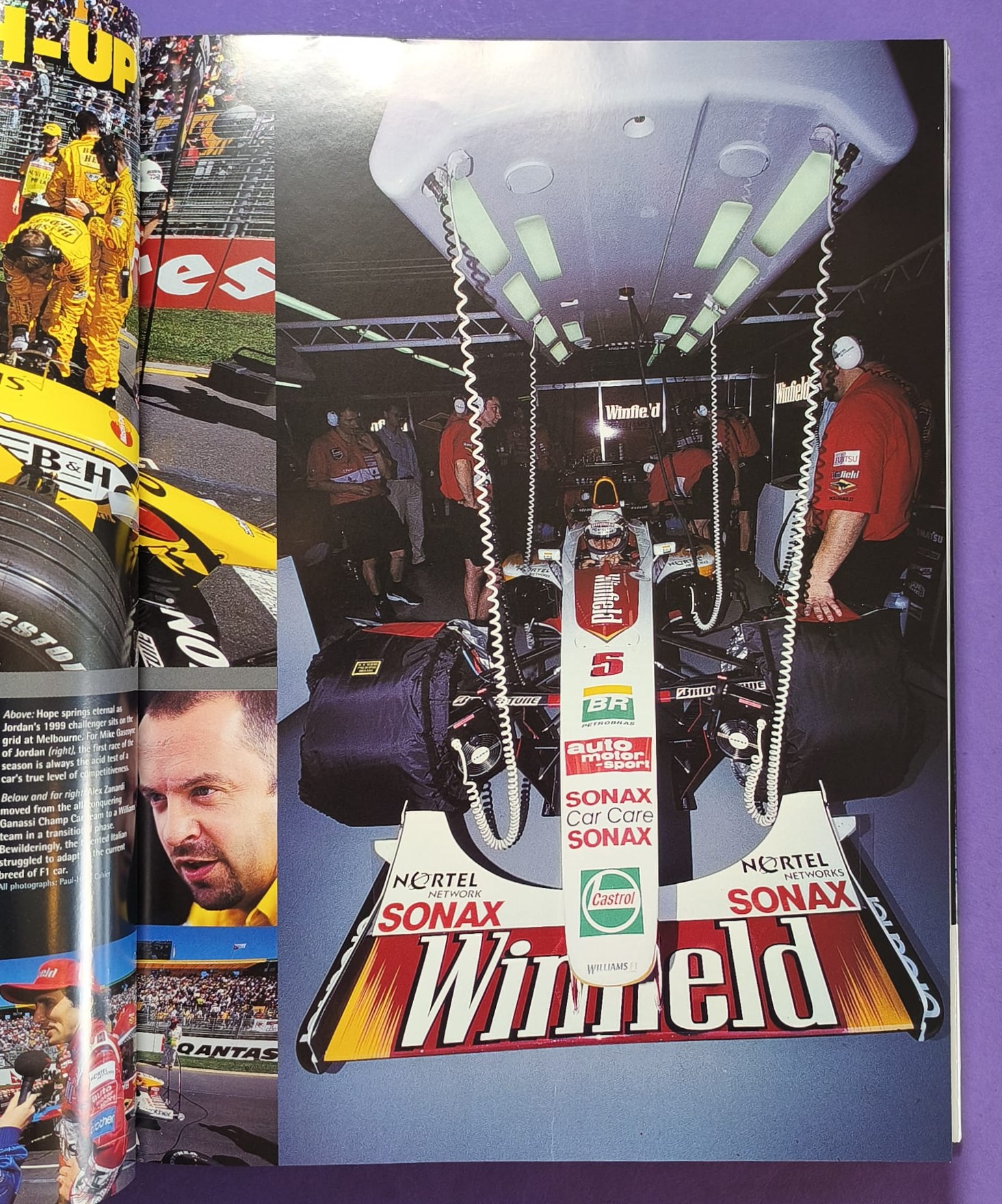 altes Motorsport Jahrbuch Autocourse 1999-2000, Formel 1, 3000, 3, Alex Zanardi, Schumacher, Häkkinen, Hill, Button,.. Ferrari, ProstGP,.. A1-Ring Spielberg, US, LeMans, Tourenwagen Nissan Primera, Volvo,.. MGF Cup, ENGLISCH!