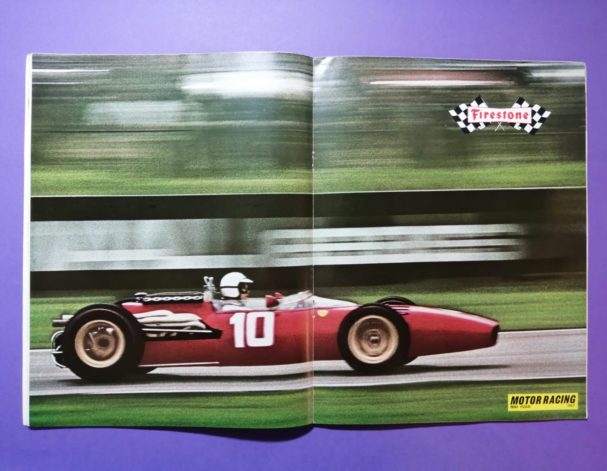 alte Zeitschrift Magazin Heft, Motor Racing, 05/1967, Interview Jochen Rindt, Formel 1 Grand Prix, Mittelposter Ferrari,.. Englisch! 