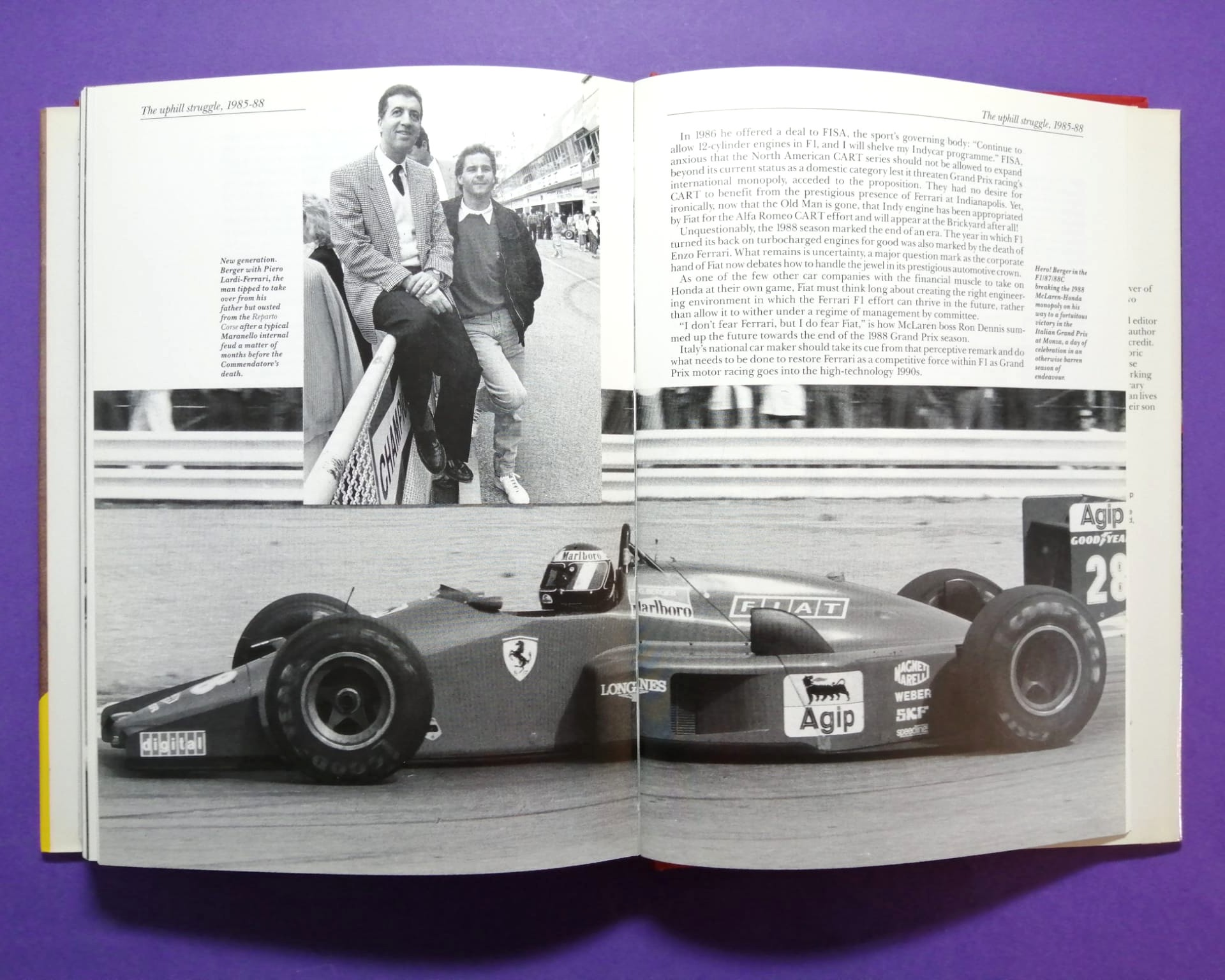 altes Buch, Ferrari, The Grand Prix Cars, 1948-1988, Formel 1, 352 Seiten, Englisch!