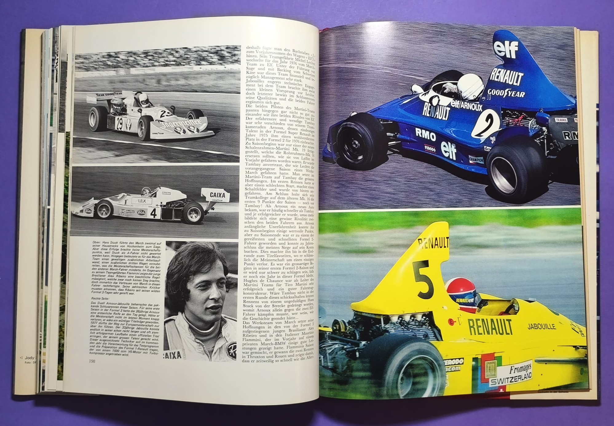 altes Buch, Auto Jahr 1976-1977, Nr. 24, Alfa Sud, Fiat Abarth 131, Lancia Stratos,.. Formel 1, LeMans, Rallye, Tourenwagen WM,.. BMW, 6 Rad Tyrrell, Niki Lauda Ferrari, Lotus, Porsche,..