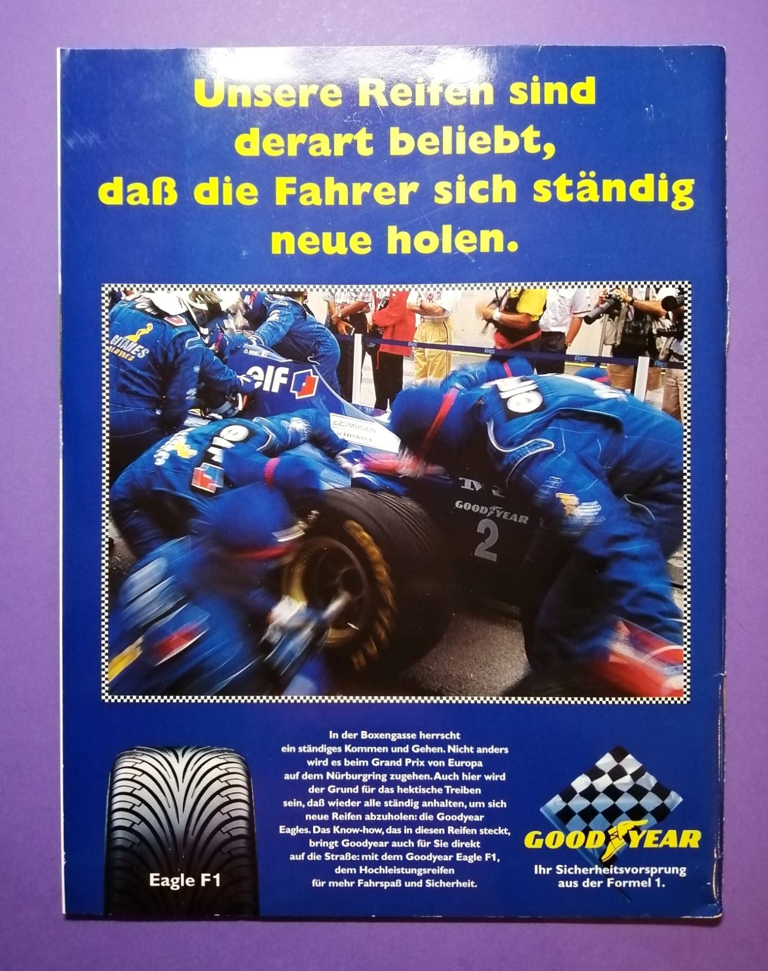 Offizielles Rennprogramm, Formel 1 Grand Prix Europa Nürburgring 1996, Michael Schumacher Ferrari,.. 