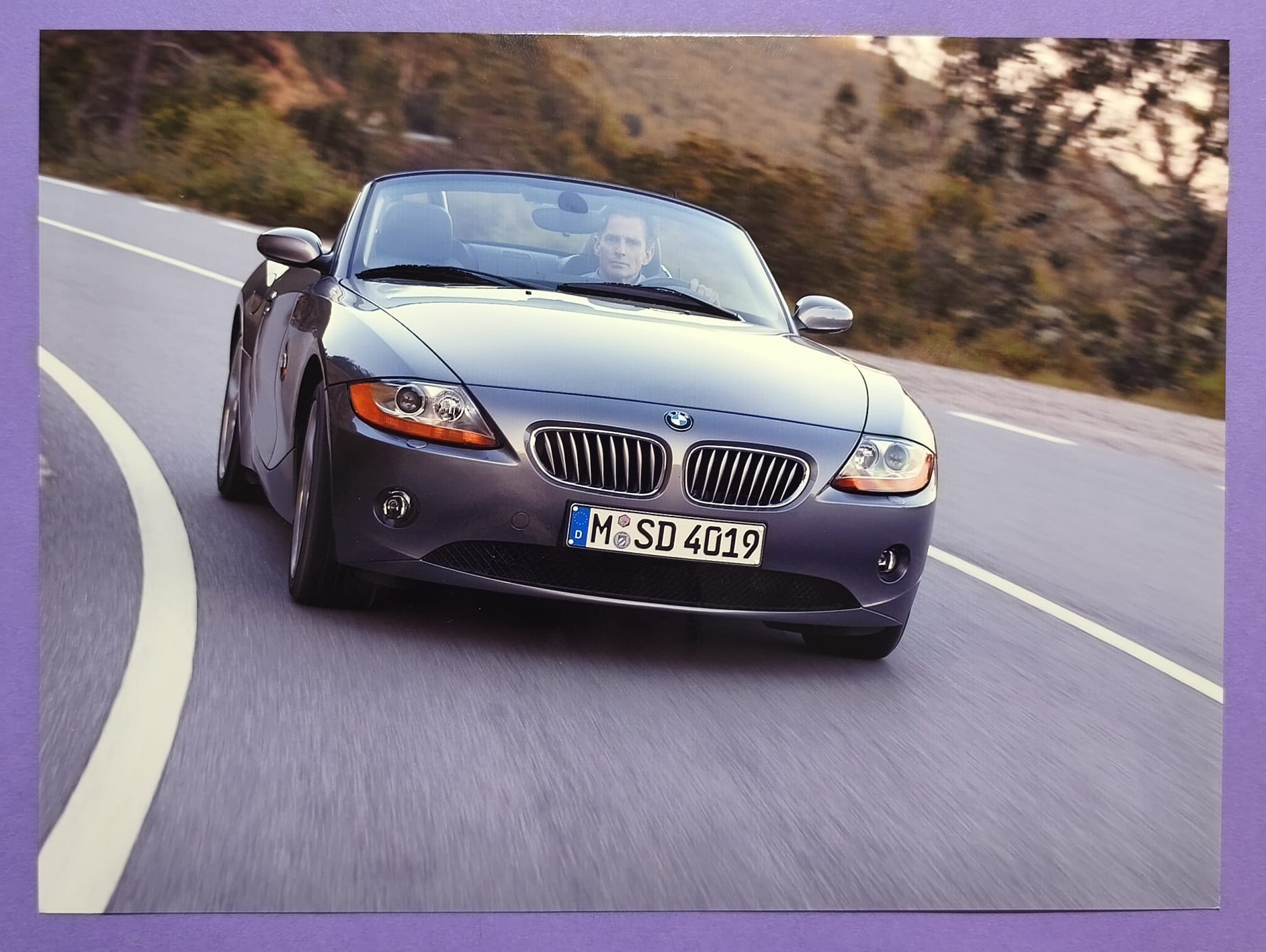 5 Stück alte Werks Pressefotos, BMW Z4 Roadster Cabrio, 2002, 18x24cm