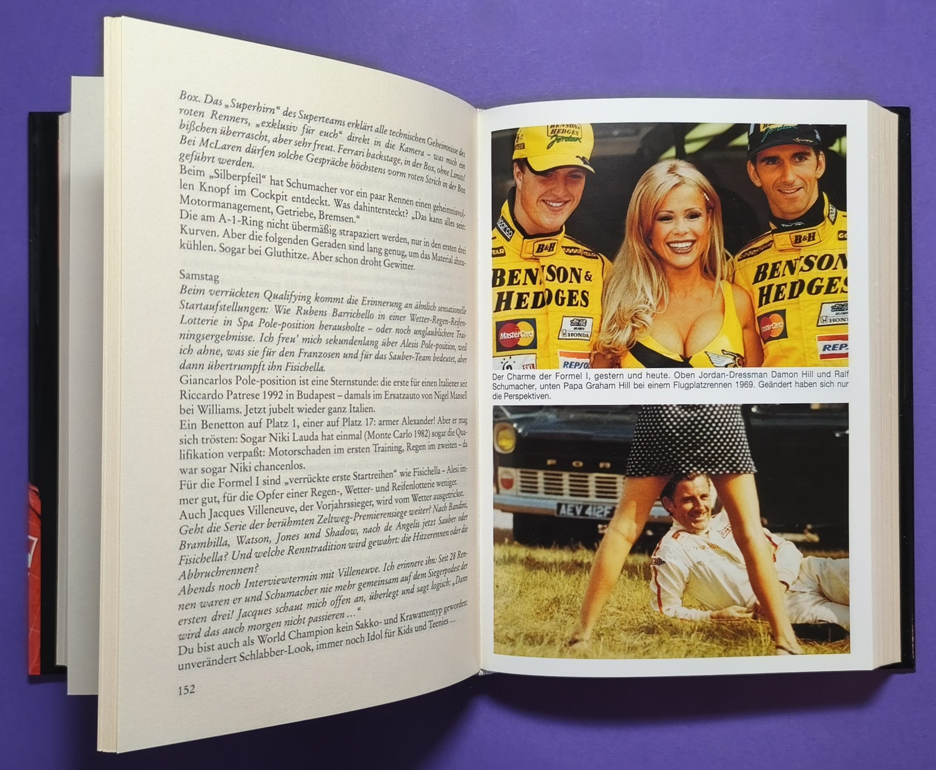 altes Buch Grand Prix Story 1998, Heinz Prüller, Formel 1 Grand Prix Jahrbuch, Weltmeister Mika Häkkinen, McLaren Mercedes