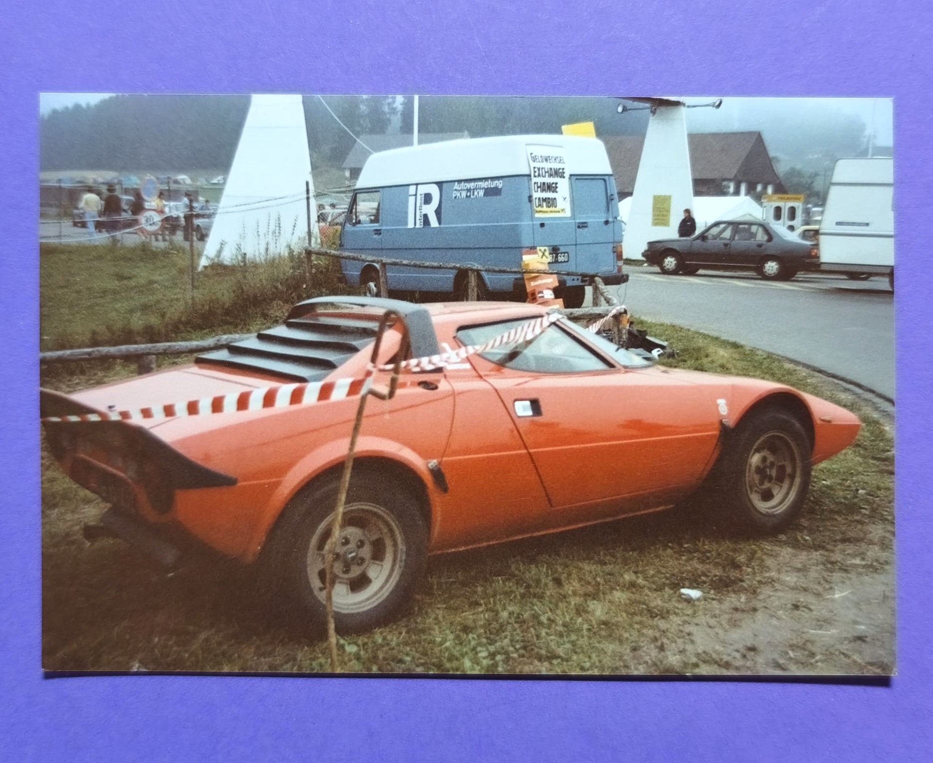 altes Foto, Lancia Stratos, Formel 1 Grand Prix Österreichring Spielberg Zeltweg 70er Jahre, 9x13cm