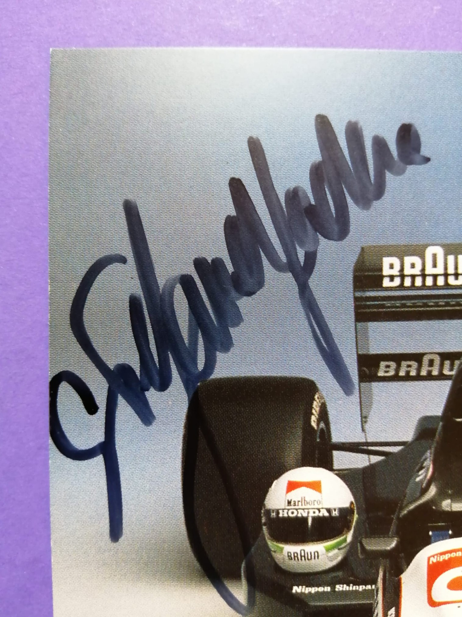 Original Autogramm, Stefano Modena, Braun Tyrrell Honda, Formel 1 Grand Prix 1991, alte Karte 10x15cm