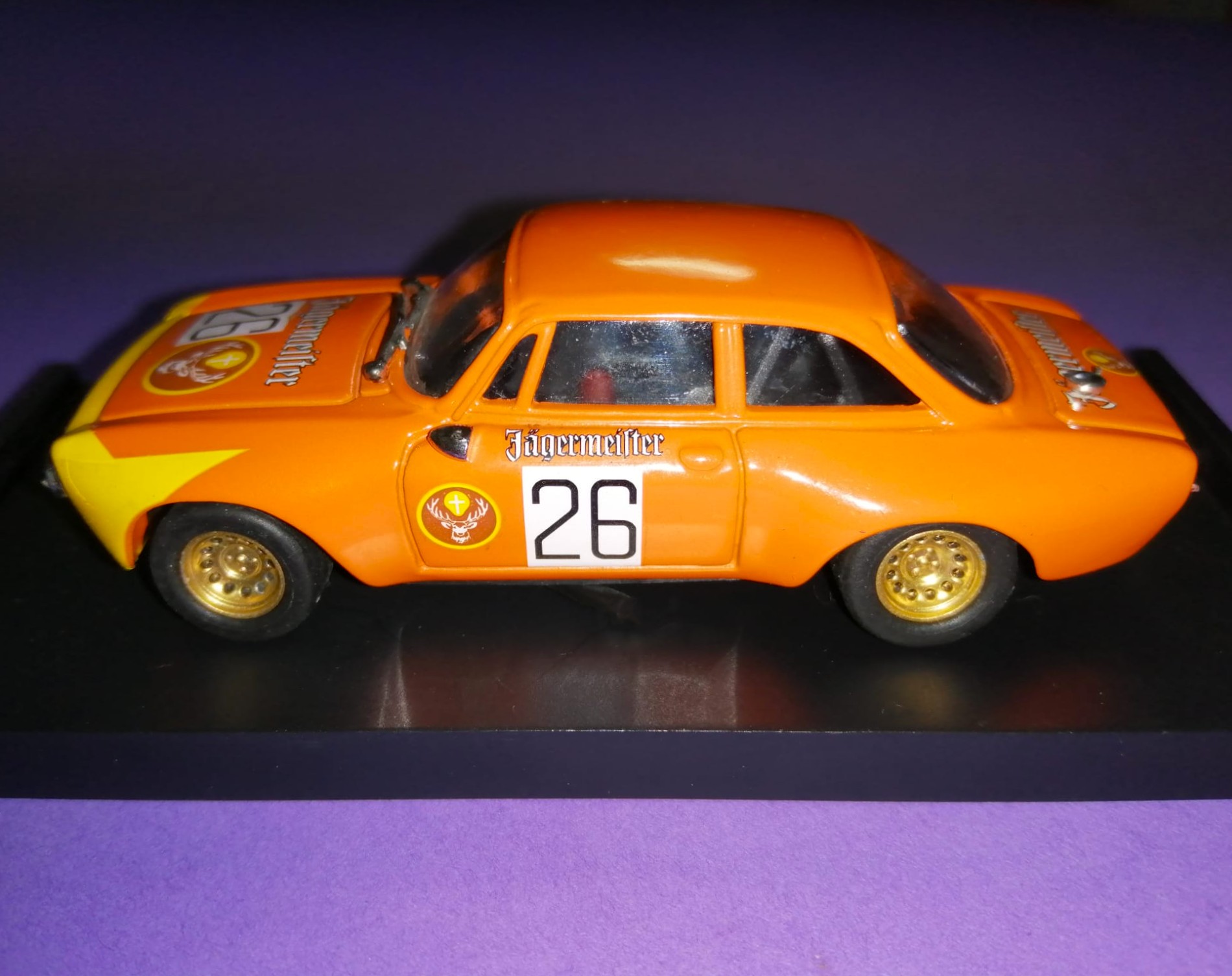 seltenes altes Progetto Modellauto 1:43 Jägermeister Alfa-Romeo GTAm, Nr. 26, Tourenwagen
