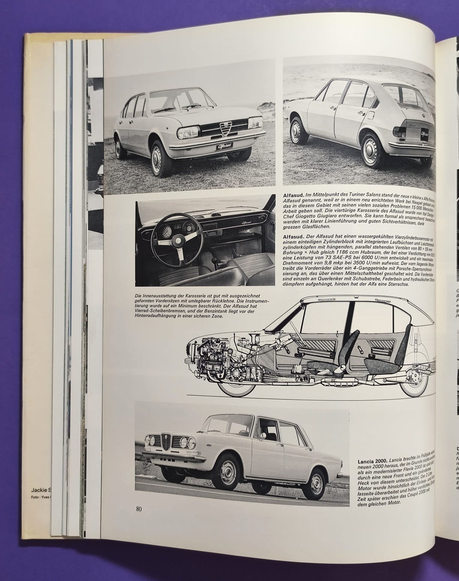 altes Buch, Auto Jahr 1971-1972, Nr. 19, Alfa Sud & Tipo 33, Alpine 110 & 310, BMW, Citroen, Lamborghini Miura, Lotus, Ferrari, Matra, Monteverdi, Porsche 917,.. Formel 1, 2, LeMans, Rallye, Indy Car, CanAm,.. Cevert, Stewart, Siffert, Peterson,..