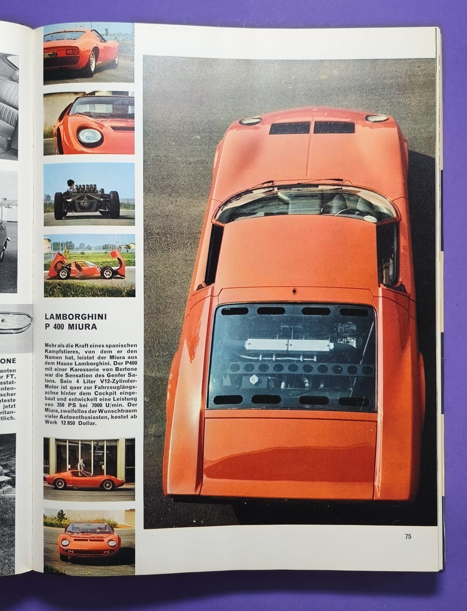 altes Buch, Auto Jahr 1966-1967, Nr. 14, Ferrari, Ford GT40, Porsche, Lamborghini Miura,.. Formel 1, LeMans, Rallye, Mille Miglia,.. Jochen Rindt, Brabham, Clark, Hill,.. 
