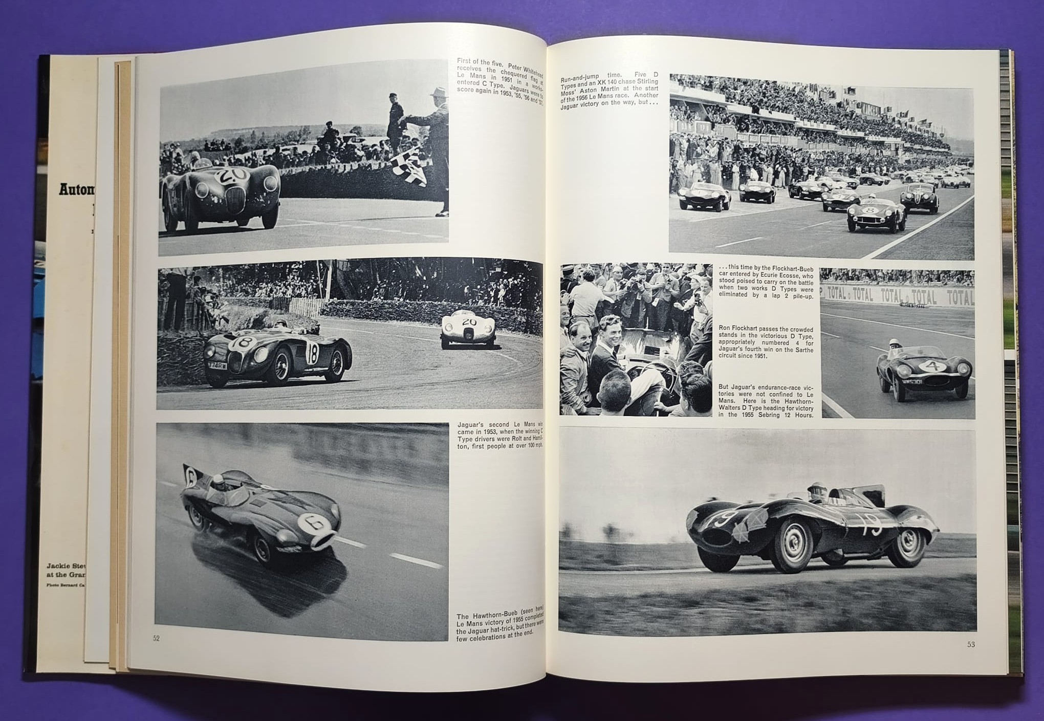 altes Buch, Automobile Year 1969-1970, Ford Capri, Opel Manta,.. Formel 1, LeMans, Rallye, Indy Car,.. Jochen Rindt, Hill, Ickx, Siffert, Stewart,.. Lotus, Ferrari, Porsche 917, Matra,.. ENGLISCH!