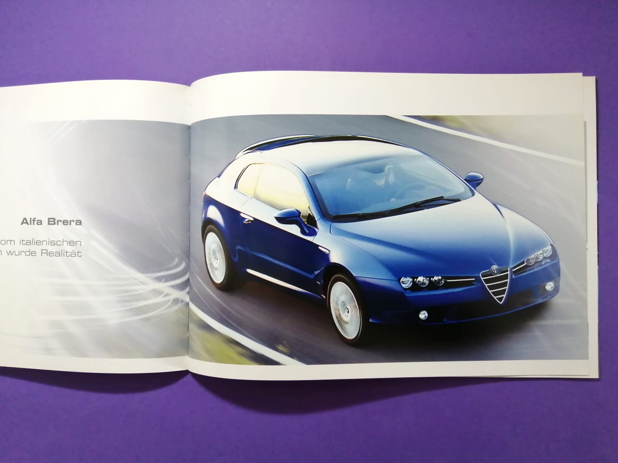 altes Original Autoprospekt, Alfa-Romeo Brera Coupe, V6.., aus dem Jahr 2007
