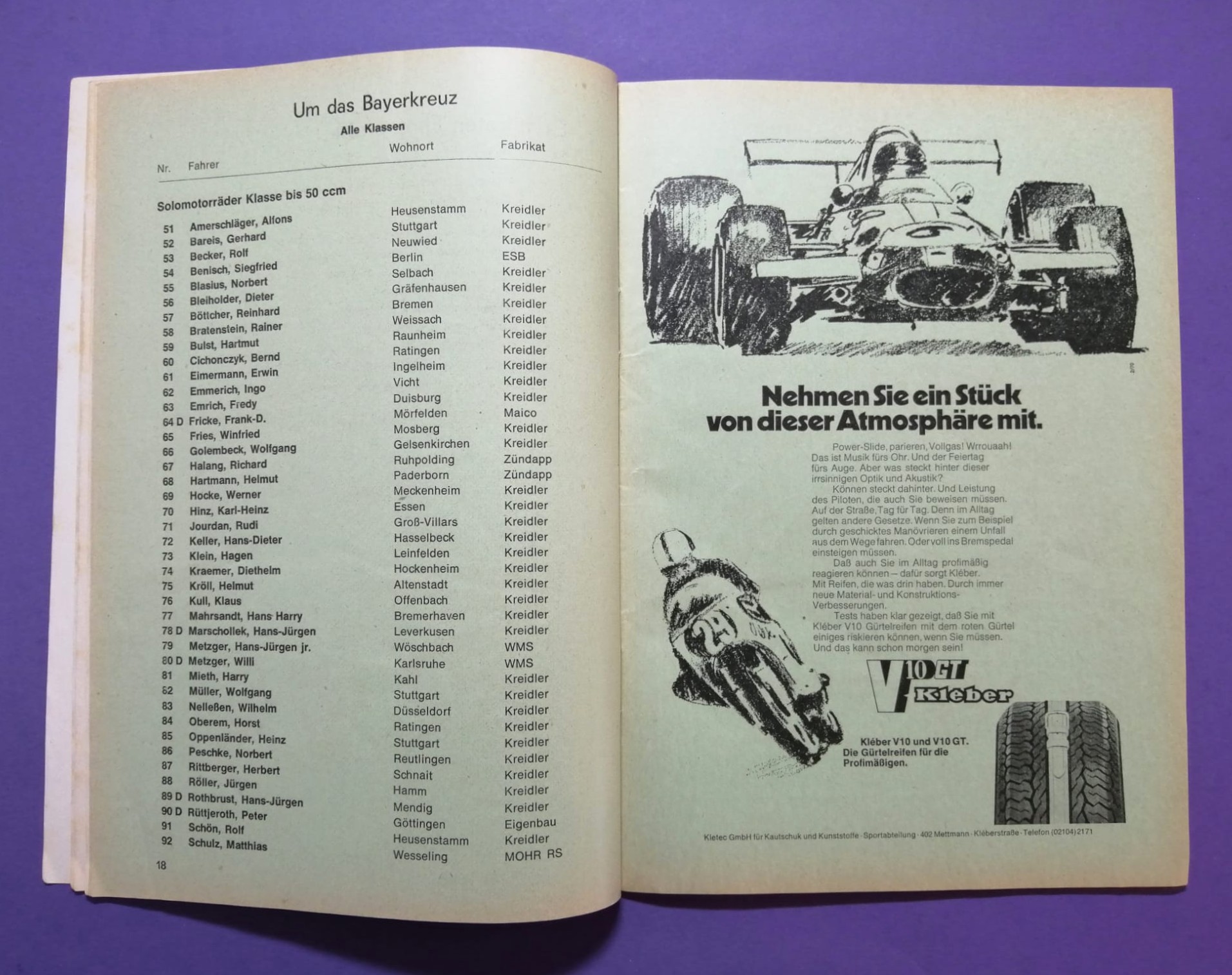 RARITÄT! altes Rennprogramm, 500km Eifelpokal Rennen Nürburgring 1970, DRM, Porsche,.. Formel V, Helmut Koinigg McNamara, Motorräder, BMW Alpina,..