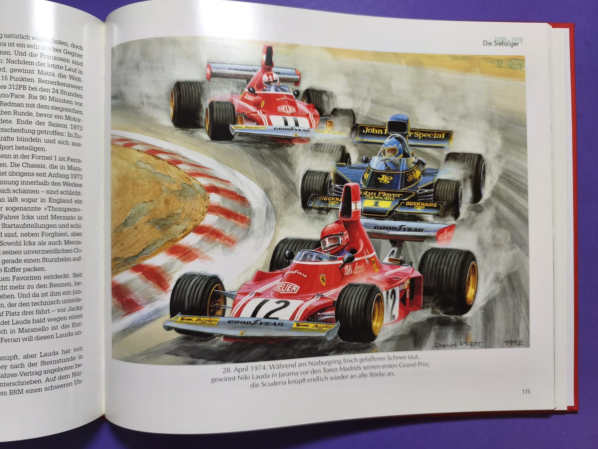 altes Buch, Ferrari Renngeschichte, 1930-1997, Formel 1 Grand Prix, 24h LeMans,.. Trips, Lauda, Schumacher,... 