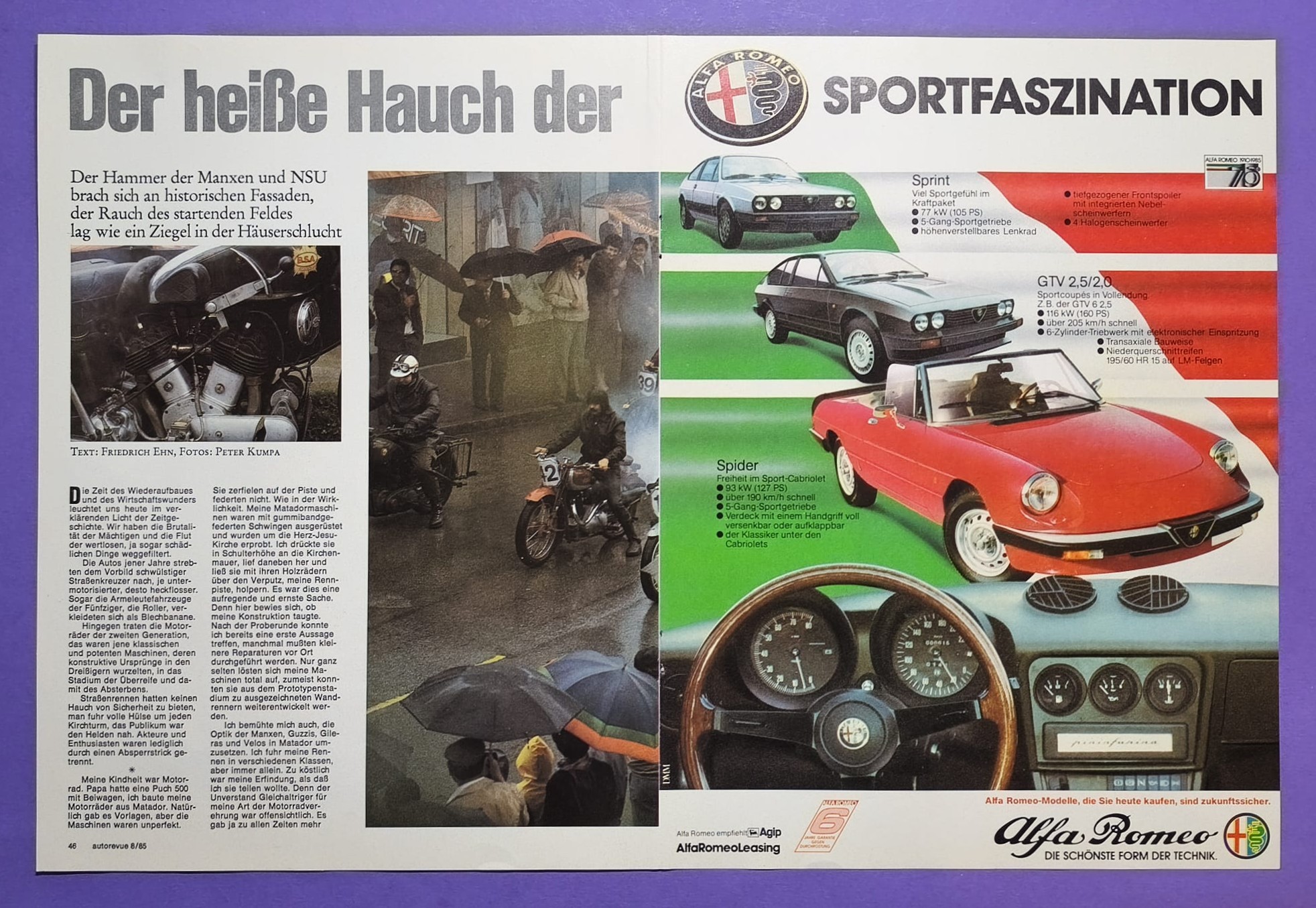 altes Agip Poster, Formel 1 Grand Prix Frankreich Paul Ricard Le Castellet 1985, Ayrton Senna John Player Lotus,.. 28x42cm