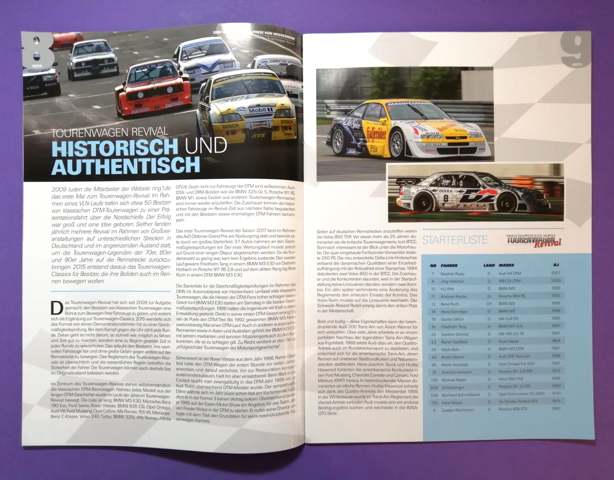 Rennprogramm, DMV Int. Automobil Preis, Hockenheimring 2017, historiche DTM, Alfa, BMW, Mercedes, Opel Calibra, Formel V,..