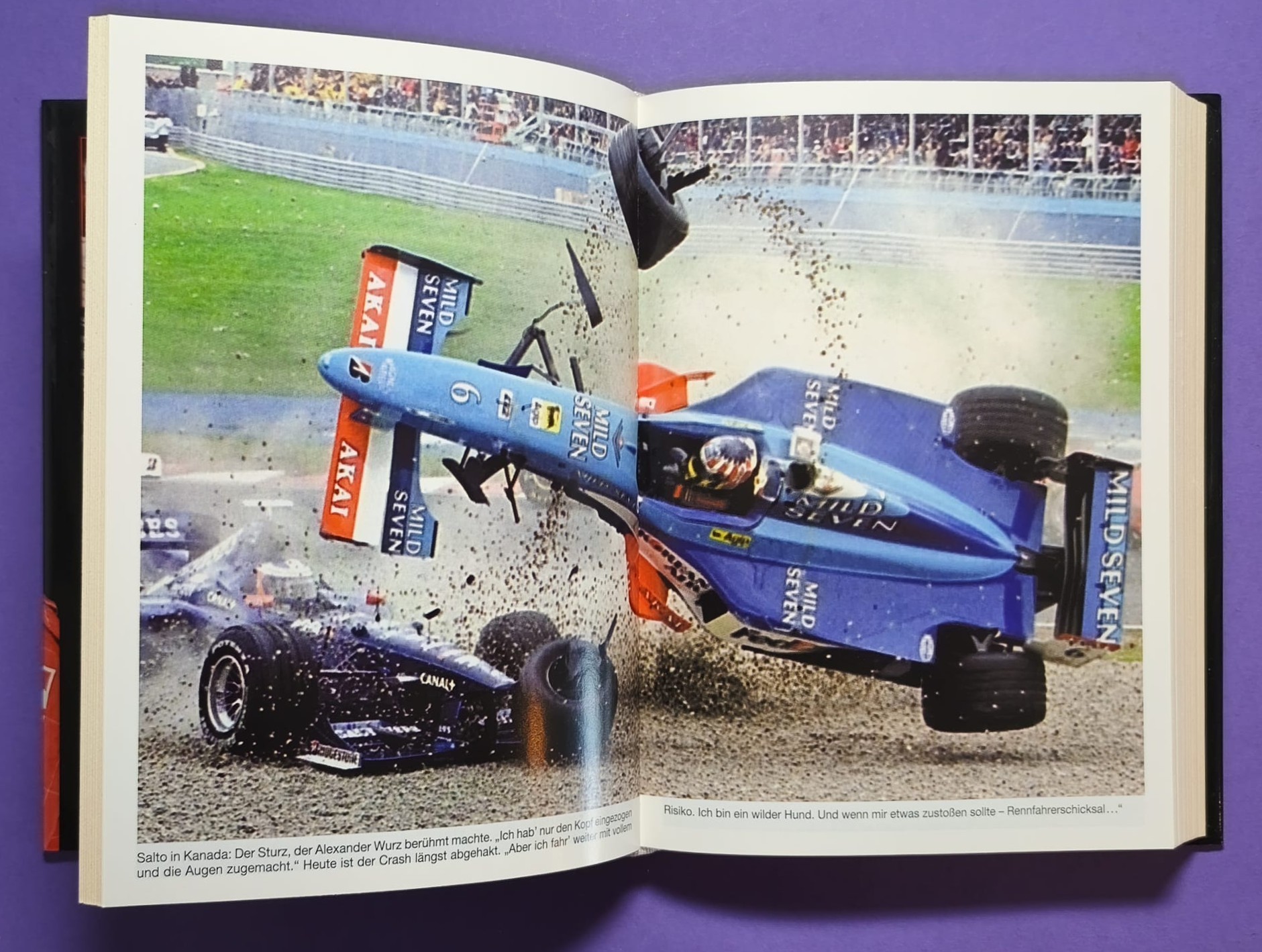 altes Buch Grand Prix Story 1998, Heinz Prüller, Formel 1 Grand Prix Jahrbuch, Weltmeister Mika Häkkinen, McLaren Mercedes