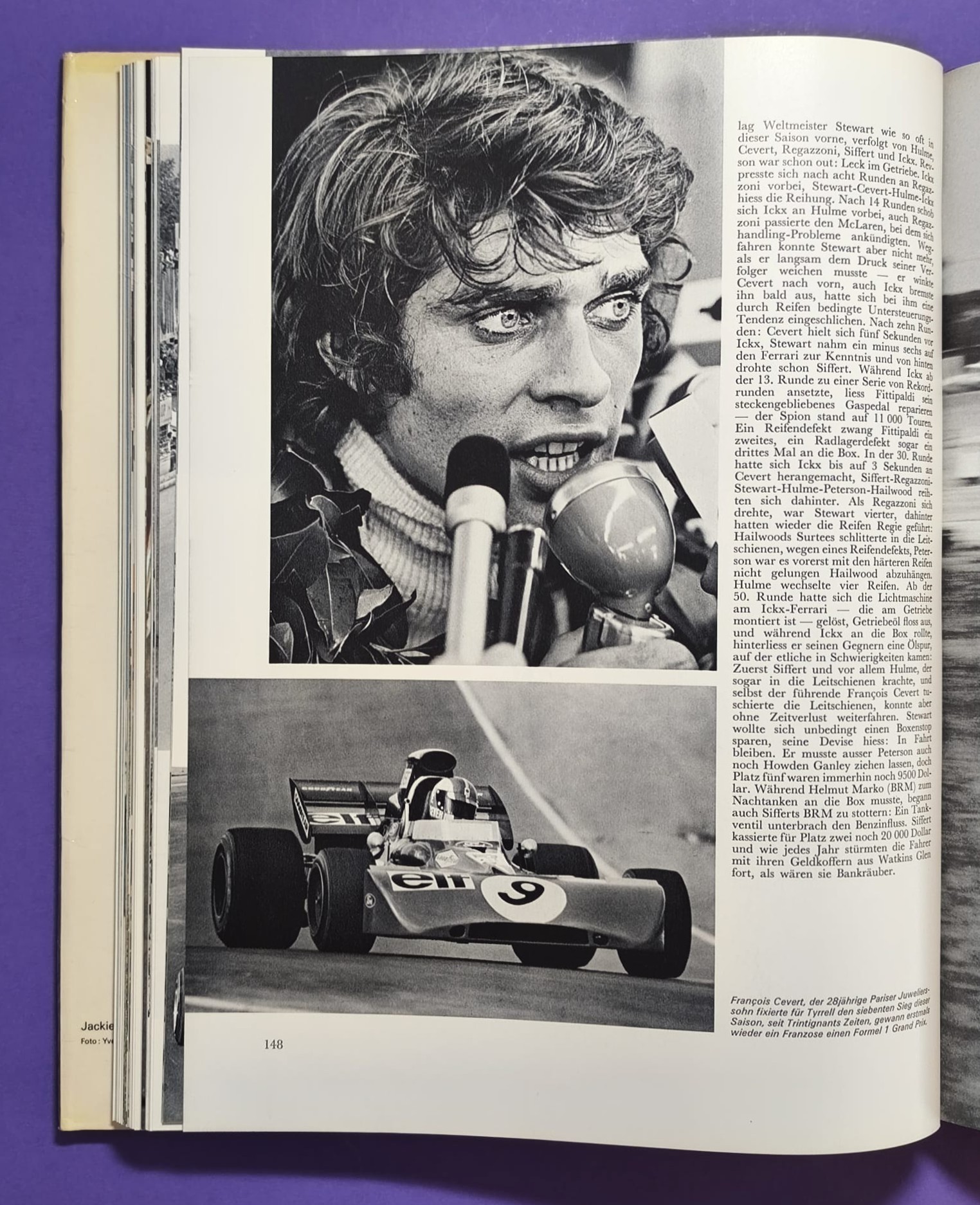 altes Buch, Auto Jahr 1971-1972, Nr. 19, Alfa Sud & Tipo 33, Alpine 110 & 310, BMW, Citroen, Lamborghini Miura, Lotus, Ferrari, Matra, Monteverdi, Porsche 917,.. Formel 1, 2, LeMans, Rallye, Indy Car, CanAm,.. Cevert, Stewart, Siffert, Peterson,..