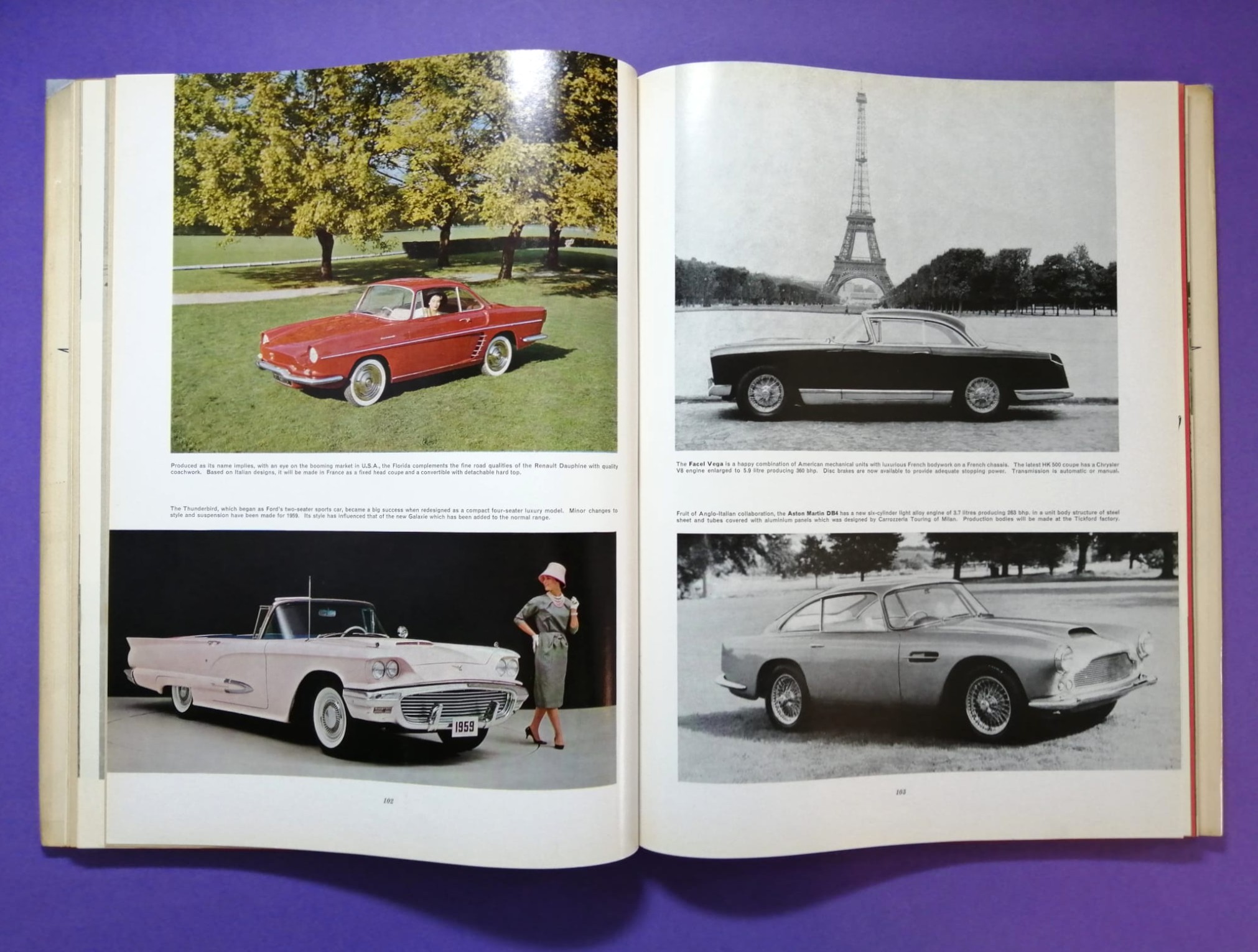 RARITÄT! sehr altes Buch, Automobile Year 1958-1959 Nr.6, Borgward, Porsche Spider,.. Formel 1, LeMans, Targa Florio,.. Brooks, Hailwood, Surtess,.. Aston Martin DBR1/300,.. ENGLISCH!