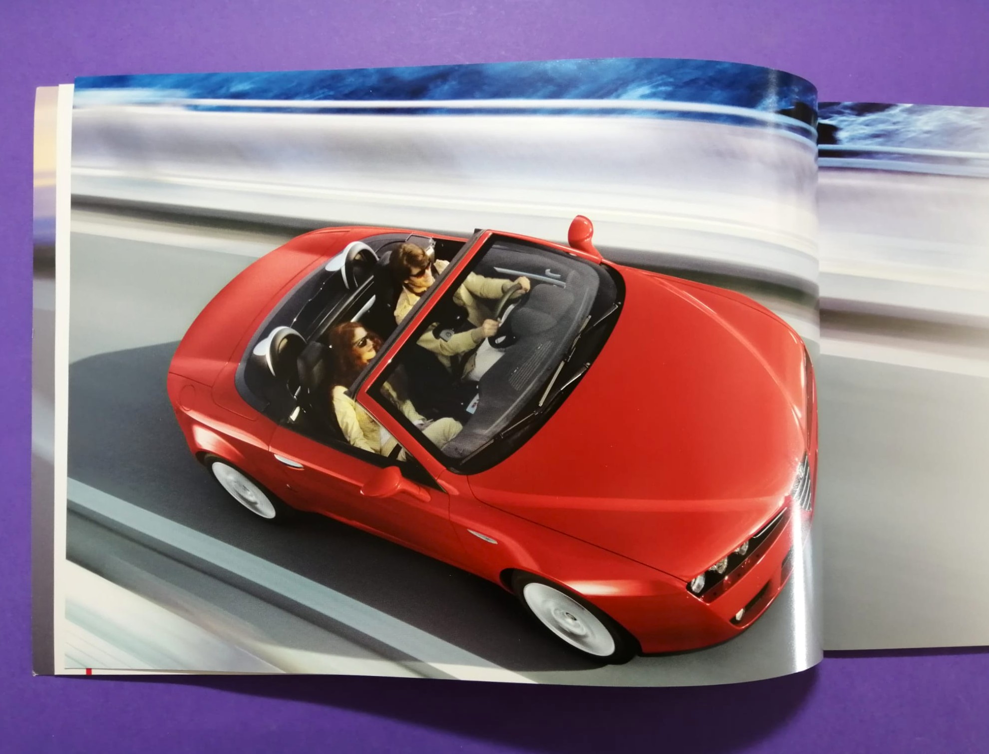 altes Original Autoprospekt, Alfa-Romeo Spider / Brera, Cabrio, V6.., aus dem Jahr 2006
