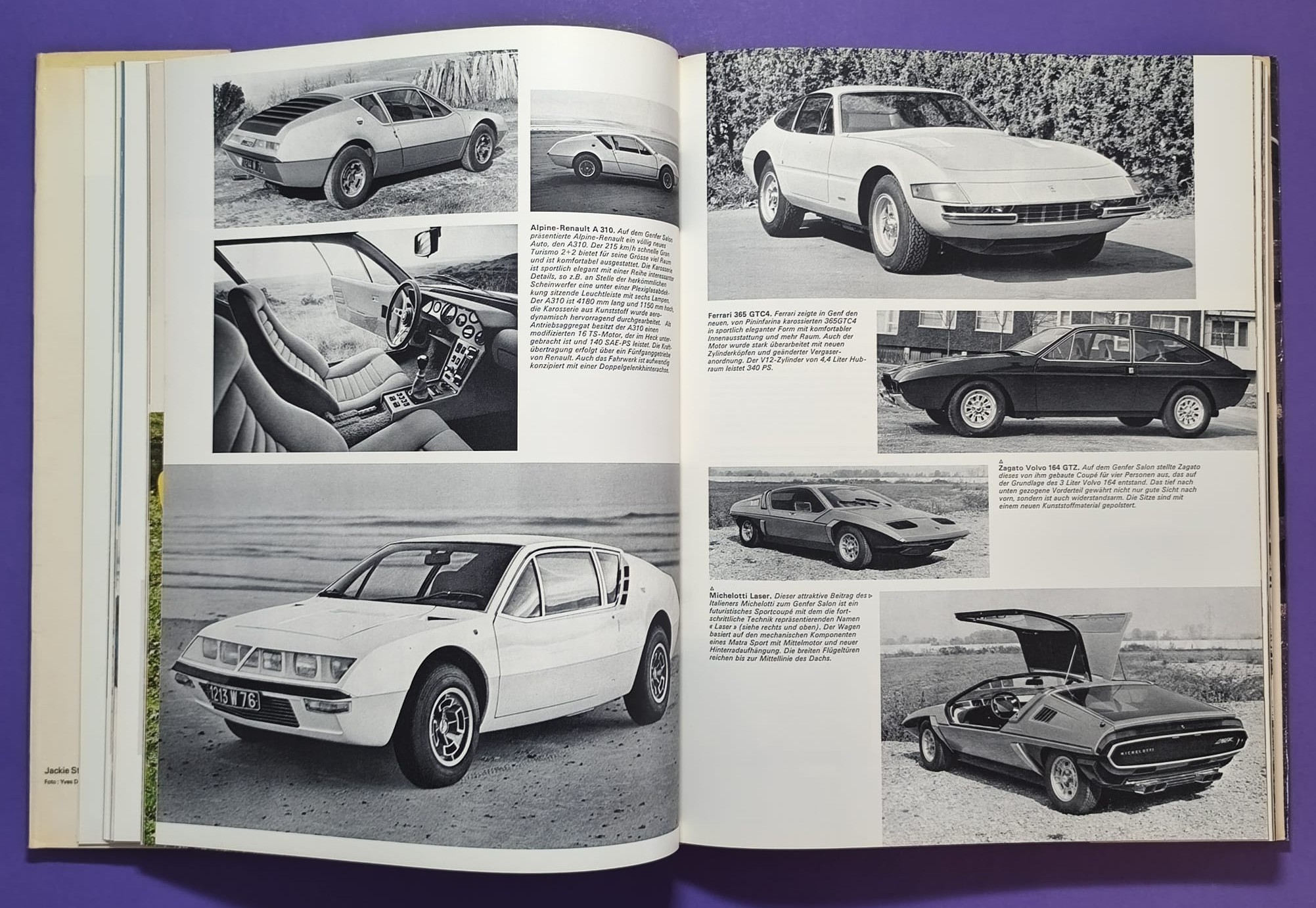 altes Buch, Auto Jahr 1971-1972, Nr. 19, Alfa Sud & Tipo 33, Alpine 110 & 310, BMW, Citroen, Lamborghini Miura, Lotus, Ferrari, Matra, Monteverdi, Porsche 917,.. Formel 1, 2, LeMans, Rallye, Indy Car, CanAm,.. Cevert, Stewart, Siffert, Peterson,..