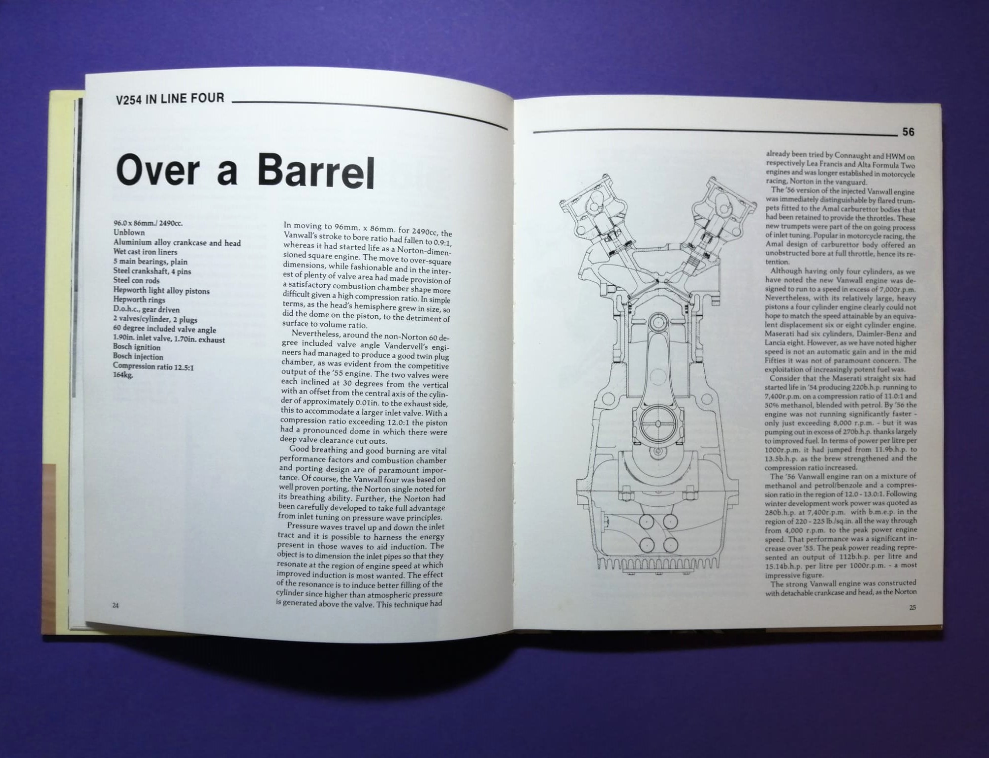 altes Buch, Vanwall 2.5 Litre F1, Formel 1 Grand Prix Konstrukteur Weltmeister 1958, Monaco, Spa-Francorchamps,.. Englisch