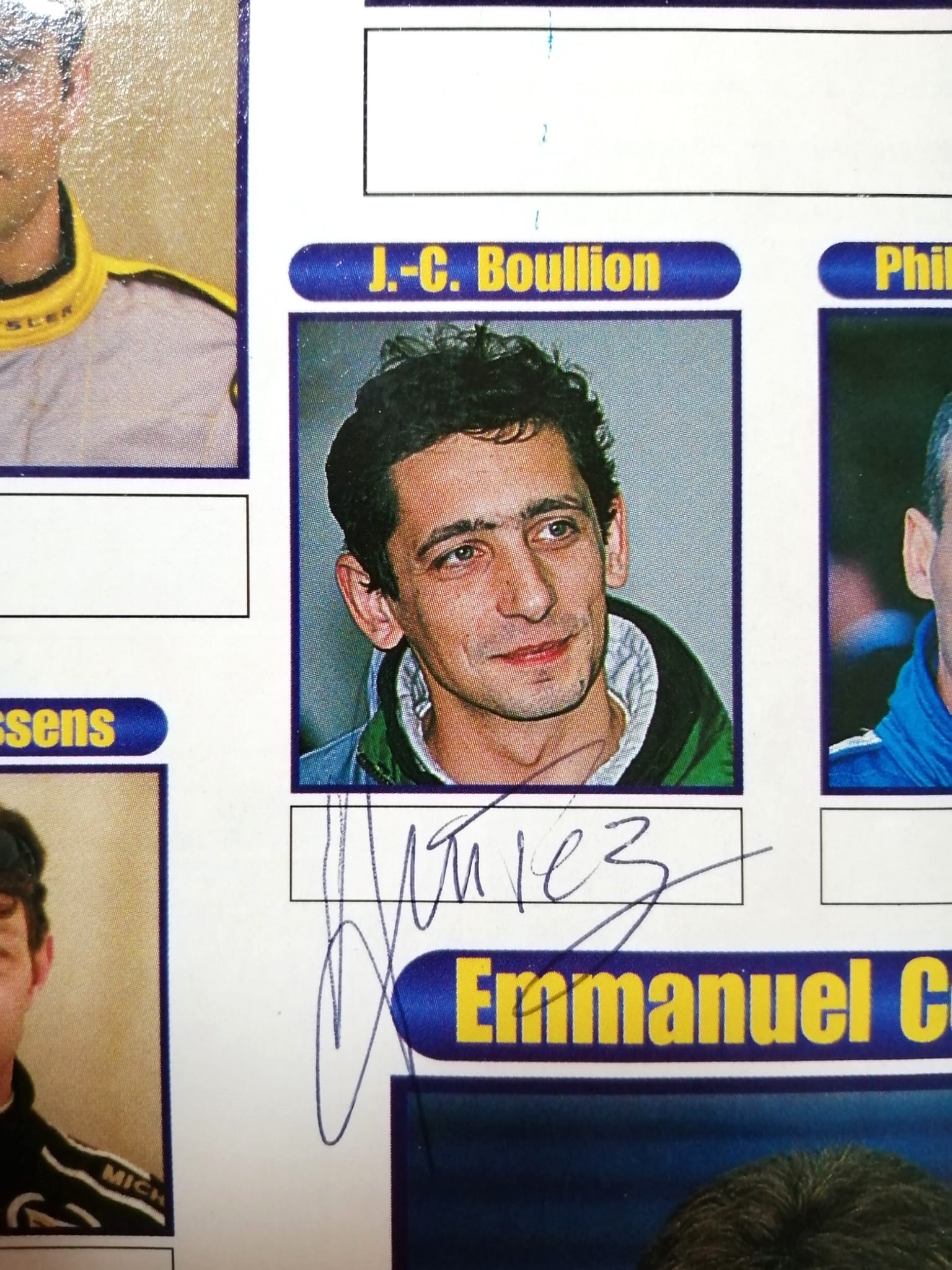 8 Original Autogramme in Offiziellen 24 LeMans Rennprogramm 2001, Audi, Bentley, Porsche,..